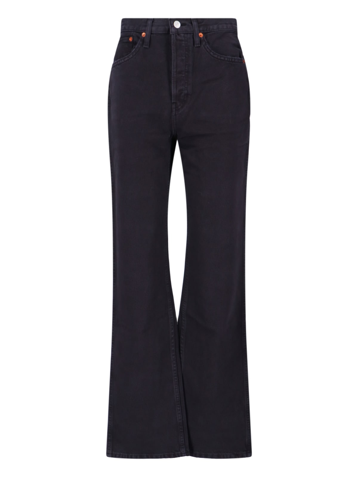 Re/done 70s Bootcut Jeans In Black