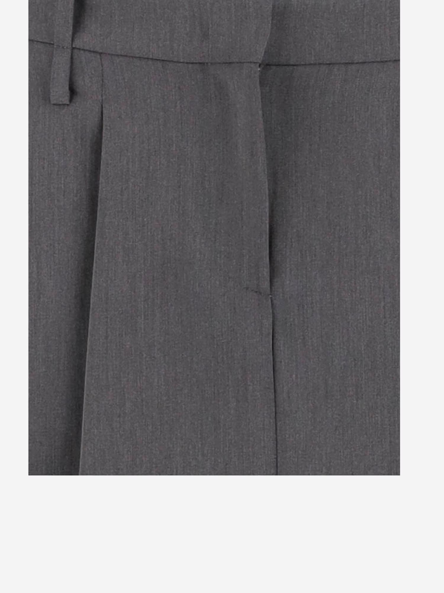 Shop Pinko Pleated Stretch Viscose Blend Skirt In Grey