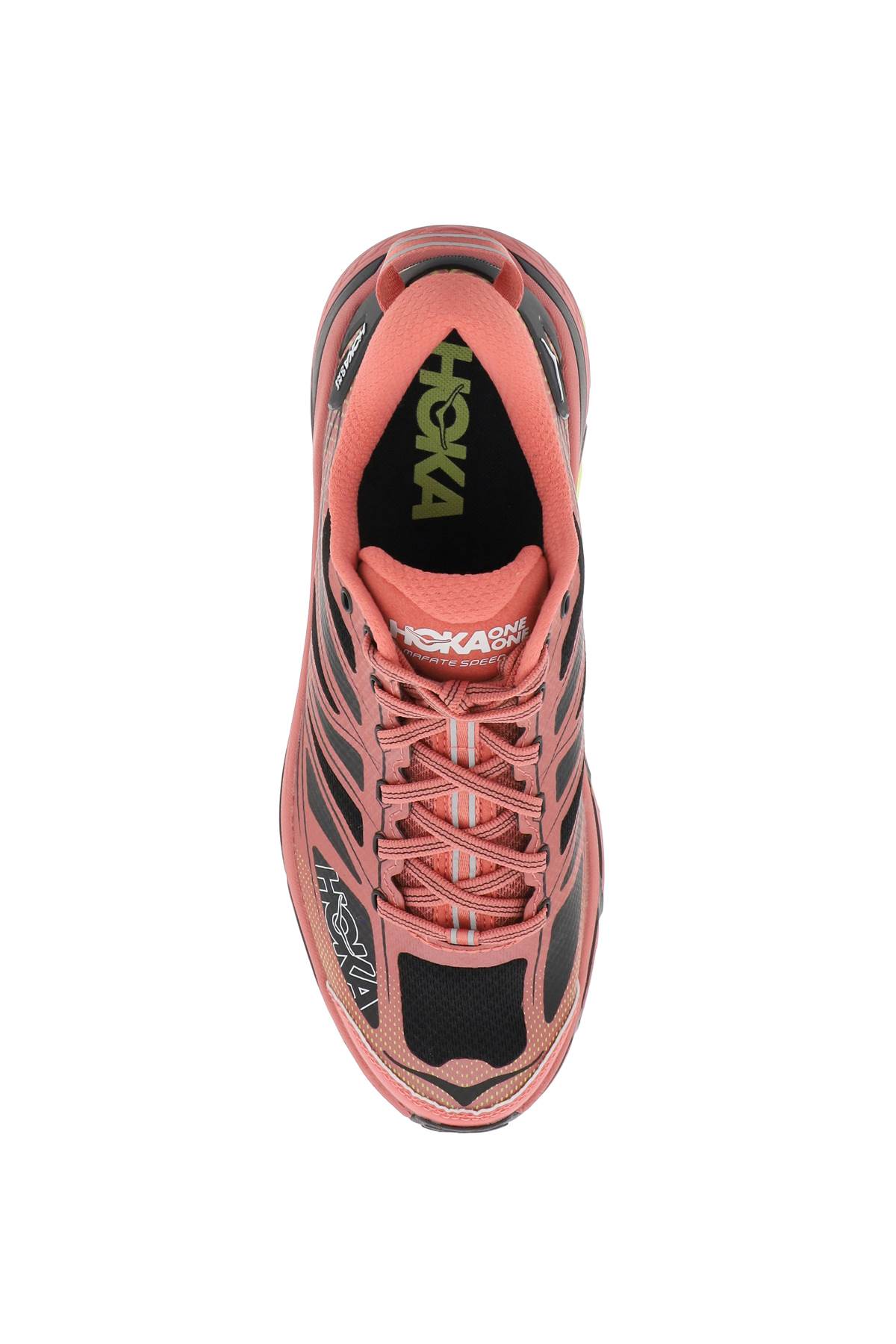 Shop Hoka Mafate Speed 2 Sneakers In Clay Black (red)