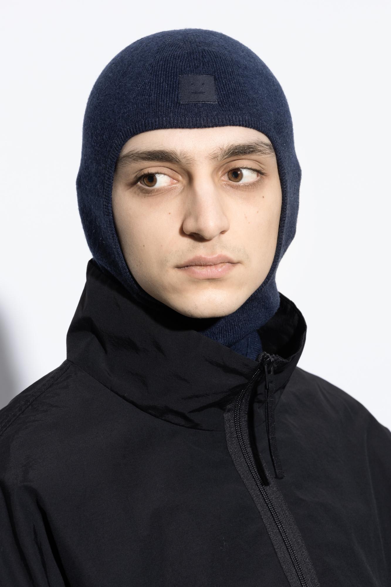 Acne Studios Wool Balaclava In Blue