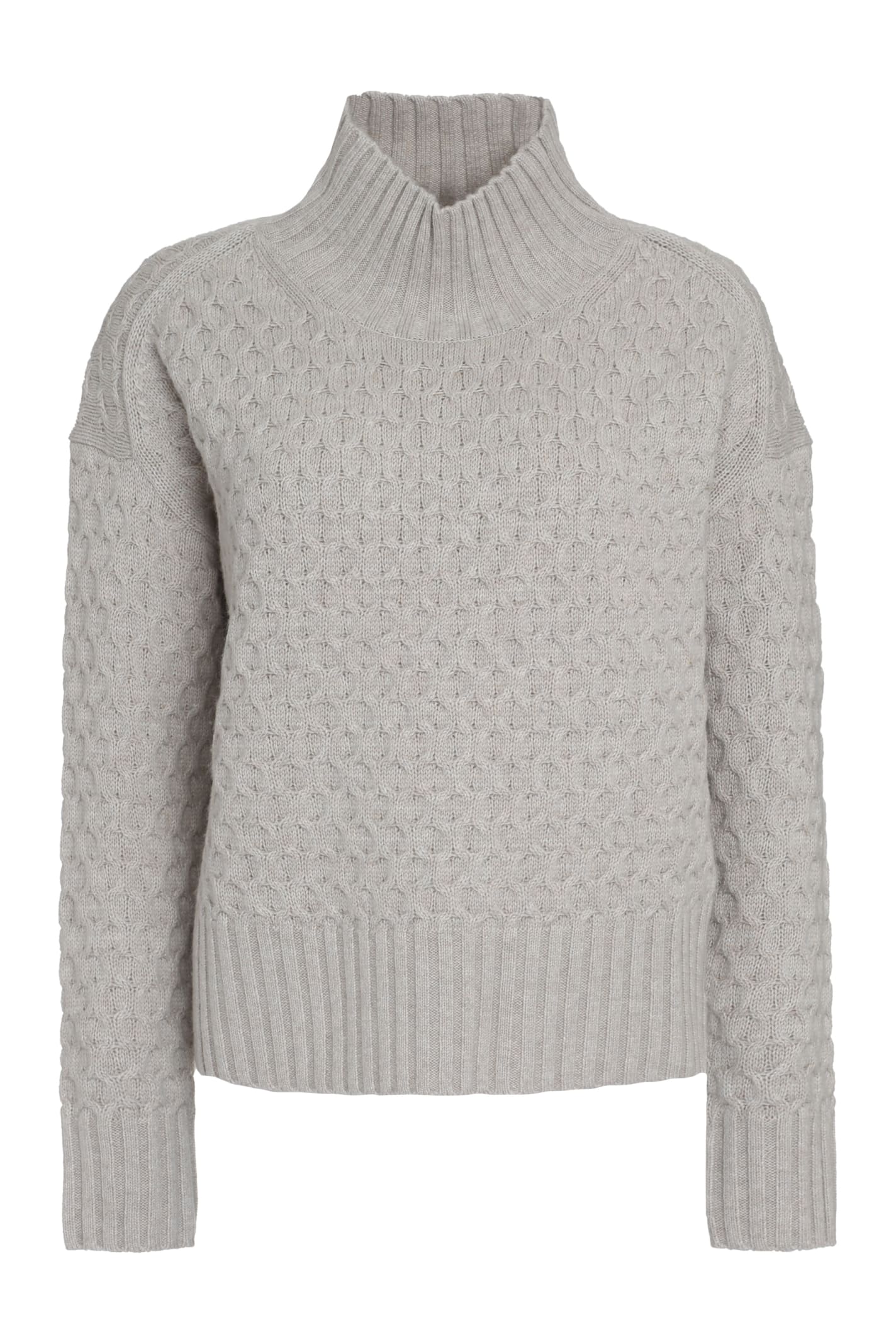 Shop Max Mara Valdese Wool And Cashmere Sweater In Grey