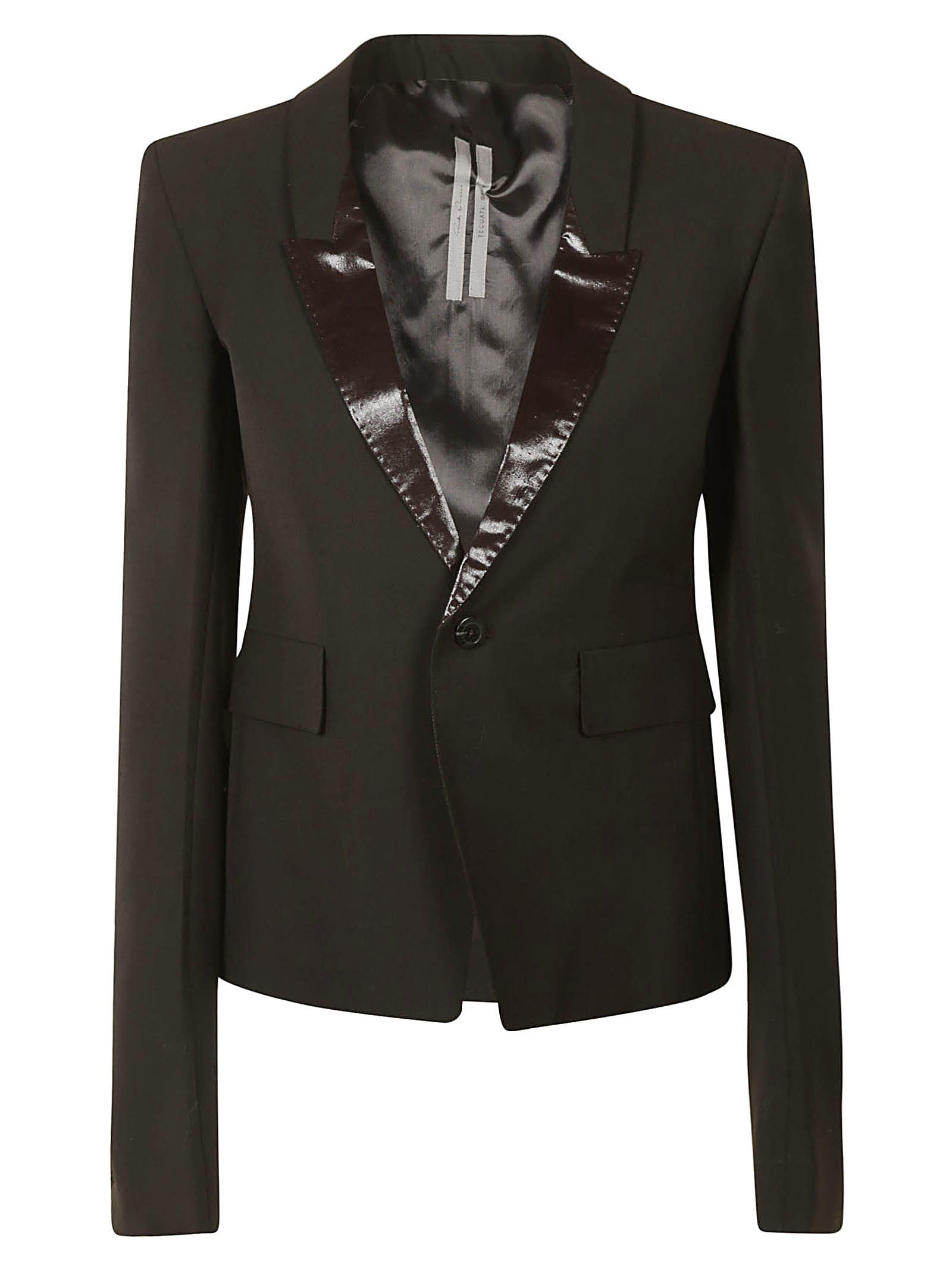 Photo of  Rick Owens Single-buttoned Cropped Blazer- shop Rick Owens jackets online sales