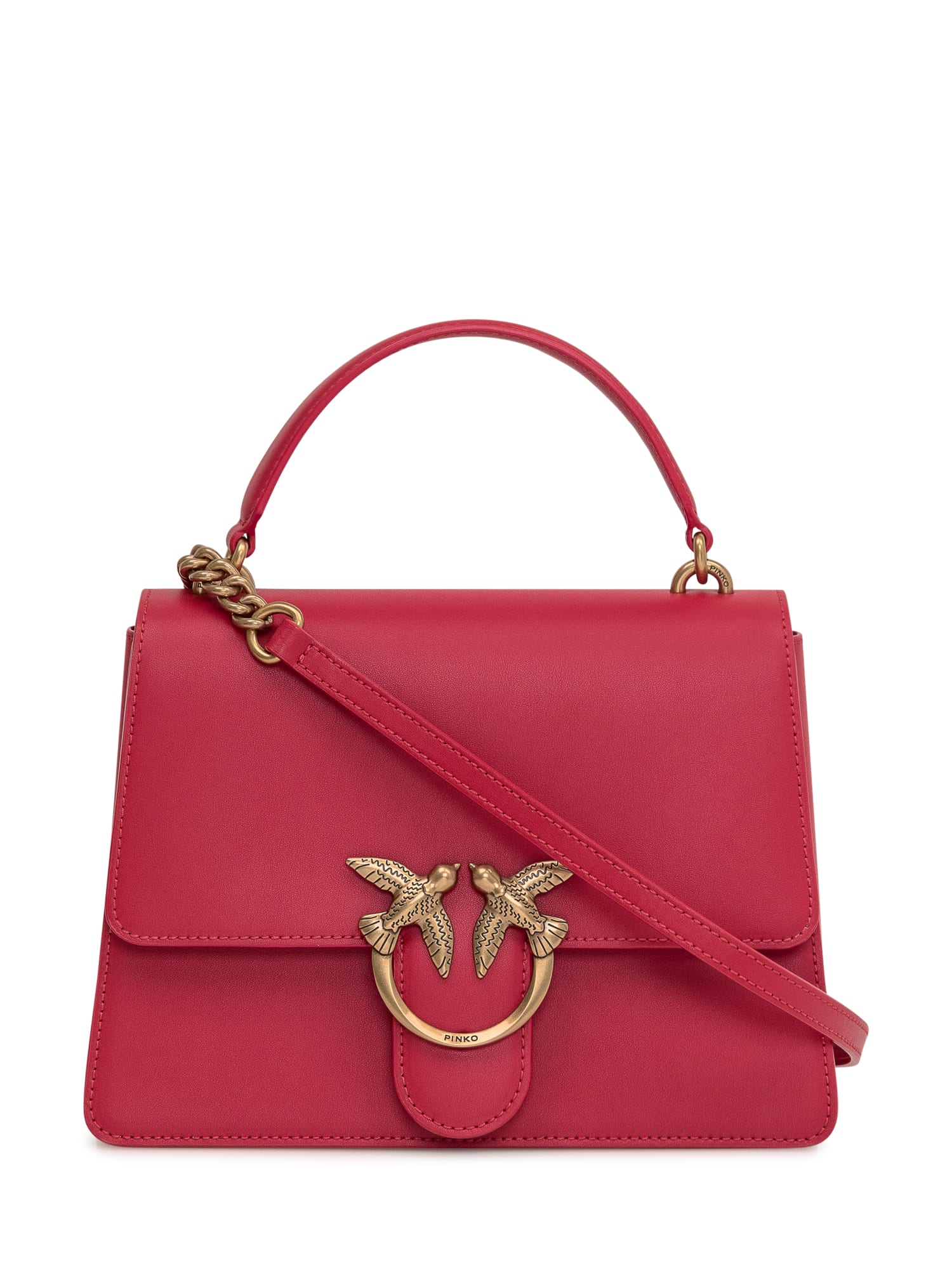 Pinko Love One Top Handle Bag In Red