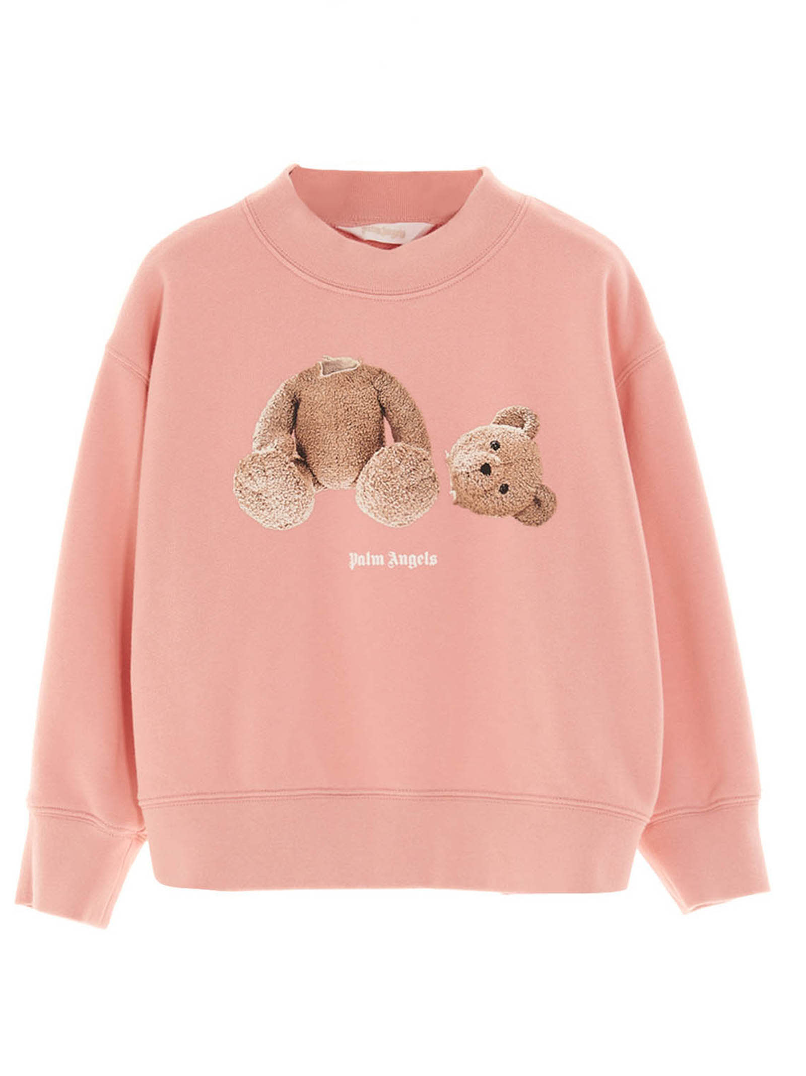 Shop Palm Angels Teddy Sweatshirt In Pink