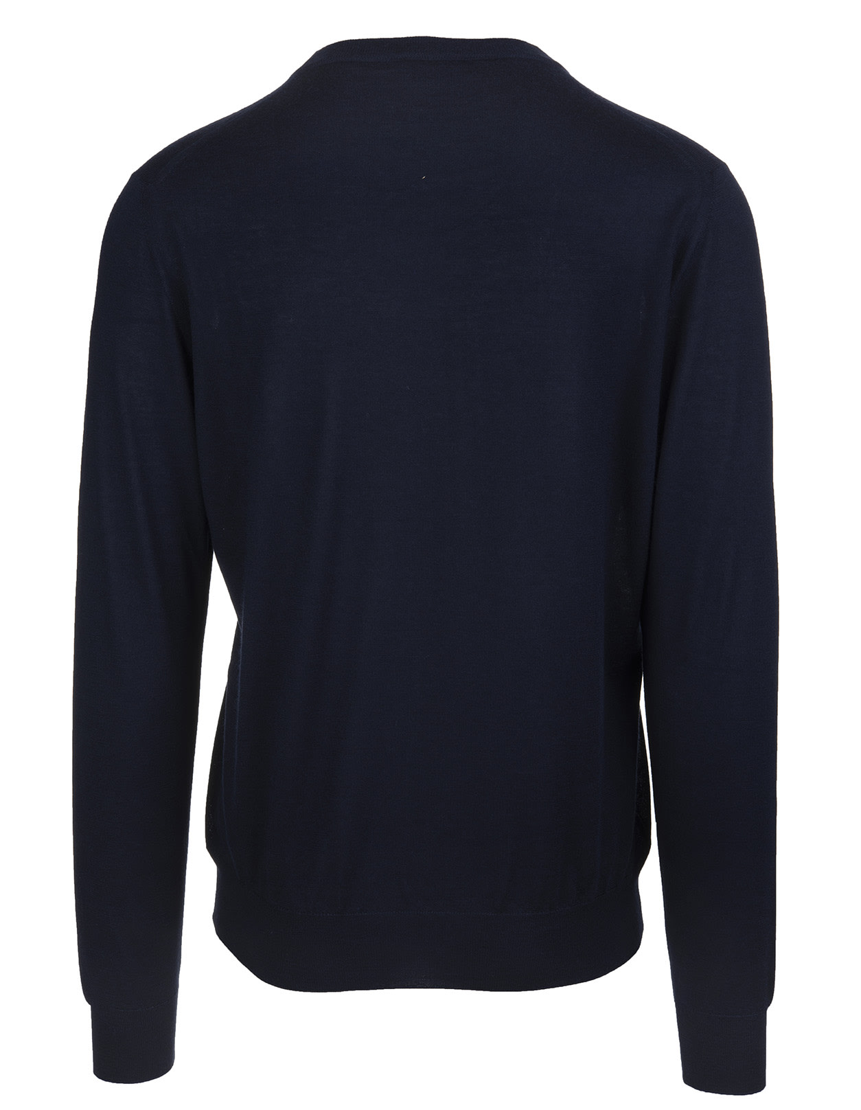 Shop Fedeli Dark Blue Arg. Pullover In Cashmere And Silk