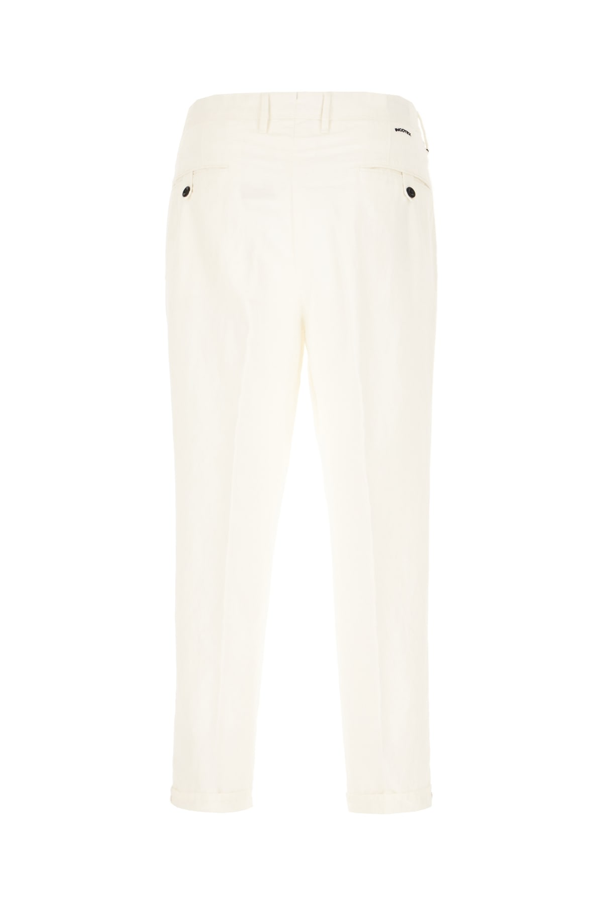 Shop Incotex White Cotton Pants In 009