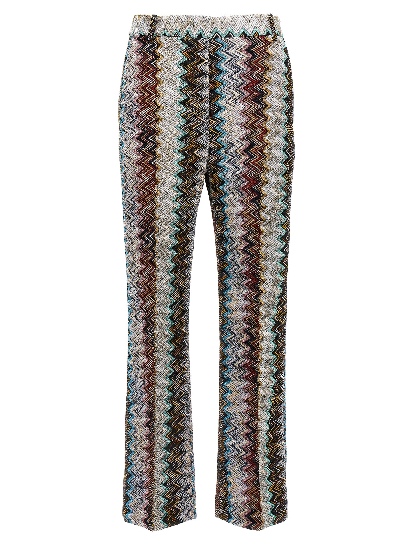 Shop Missoni Zig Zag Lamé Pants In Multicolor