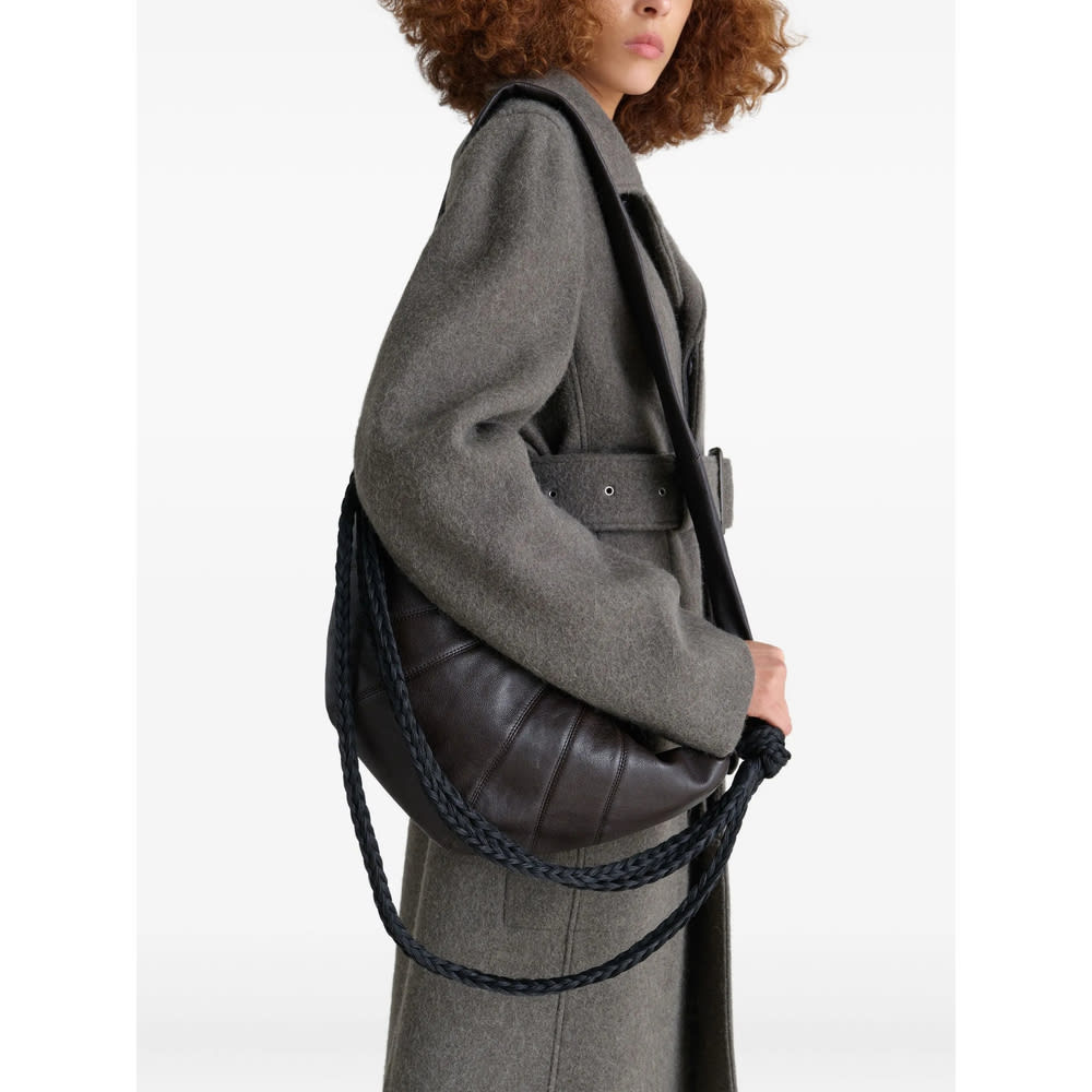 Lemaire Leather Shoulder Bags In Black
