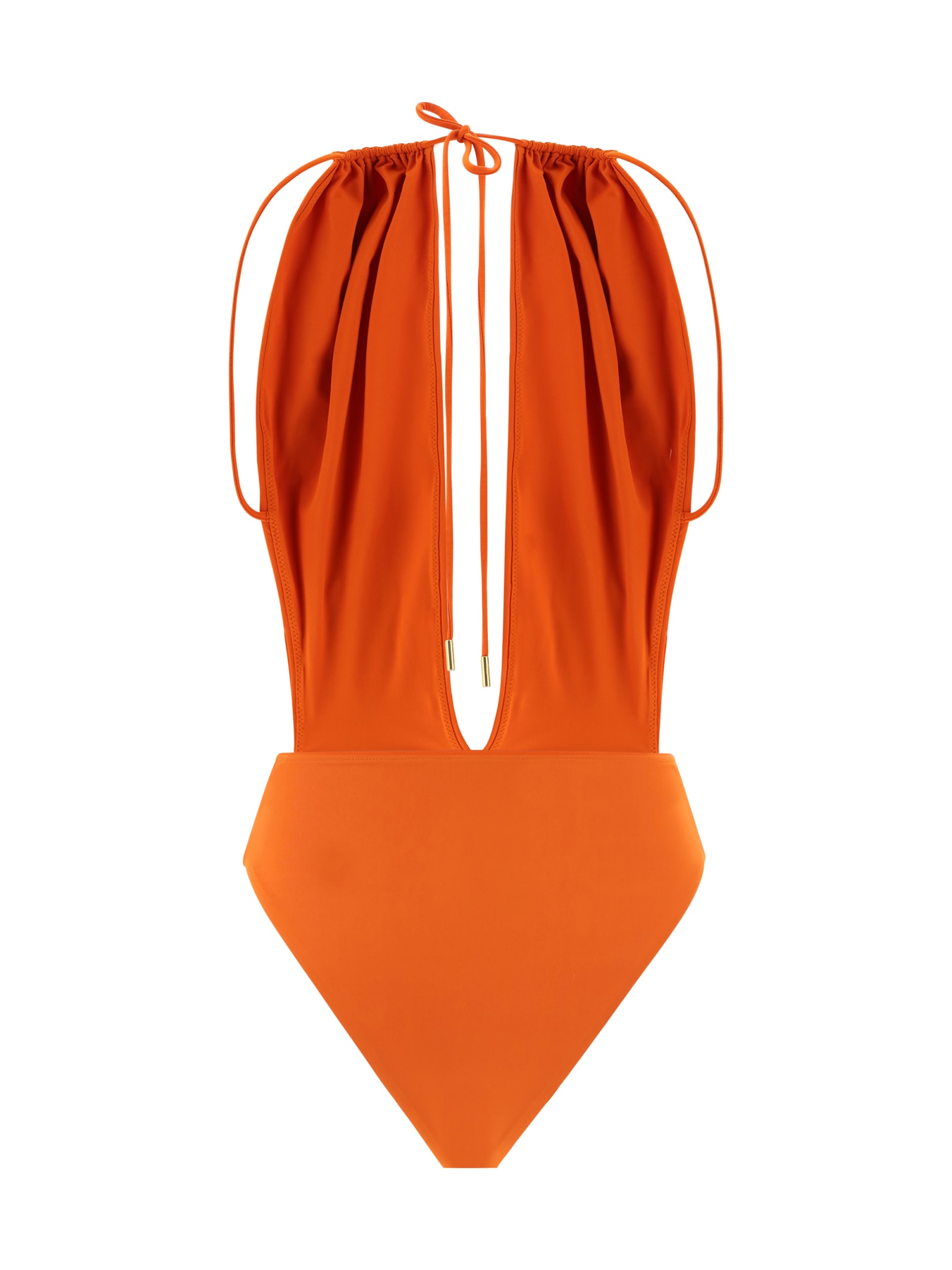 Shop Saint Laurent Swimsuit In Orange