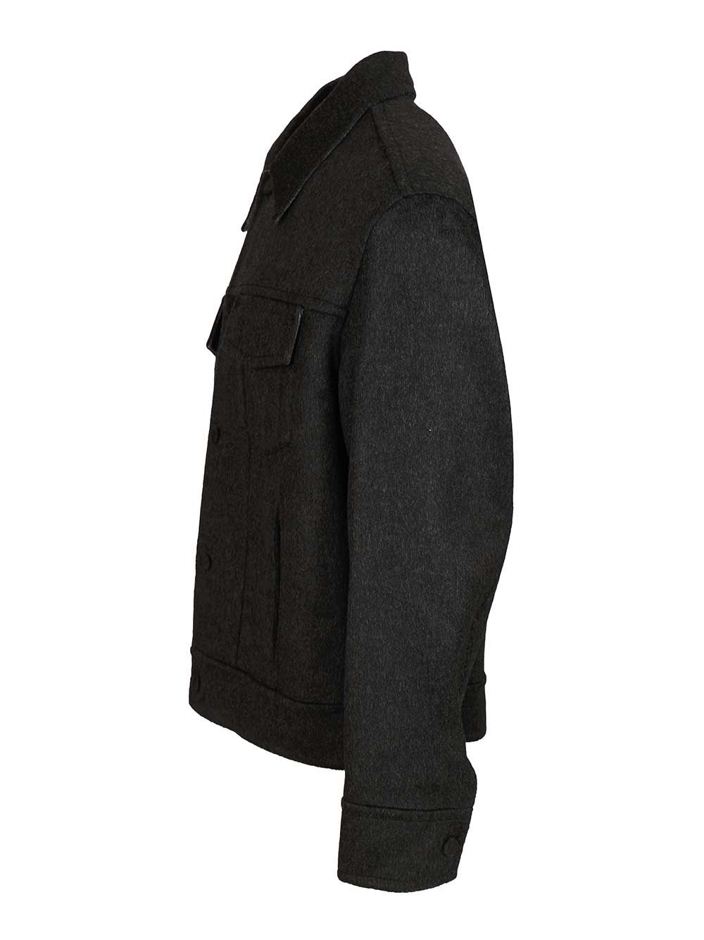 Ami Alexandre Mattiussi Adjustable Cuffs Chest Pockets Long Sleeves In Black