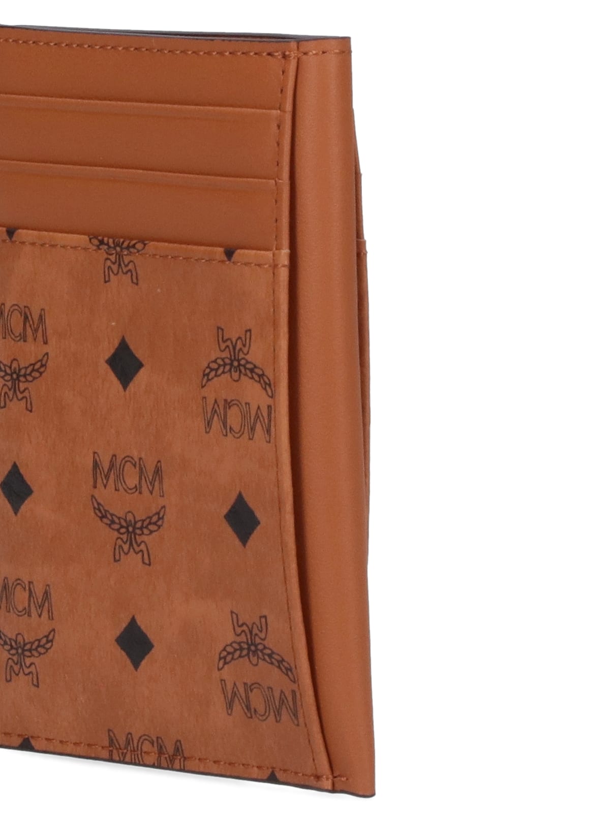 Shop Mcm Mini Card Holder N/s In Brown