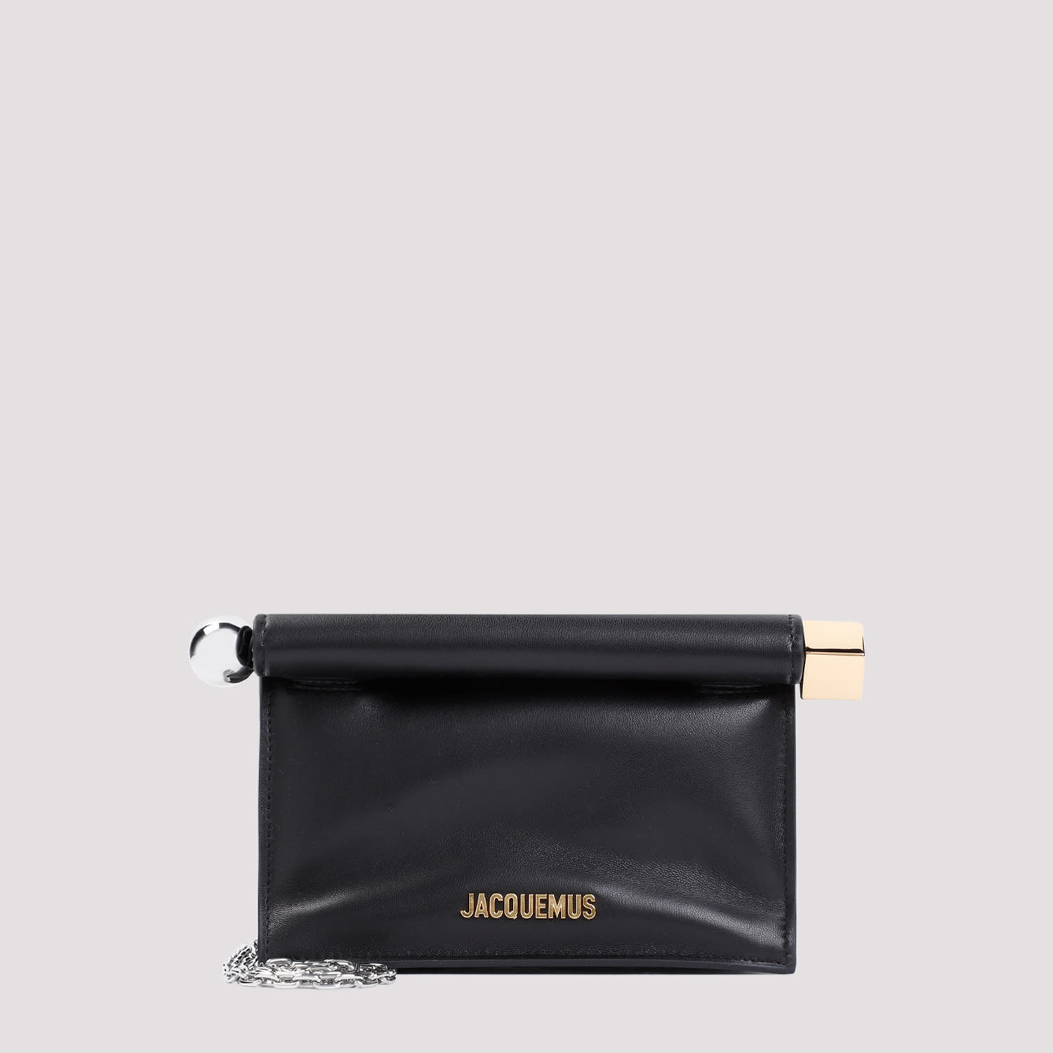 Jacquemus La Pochette Rond Carré In Black