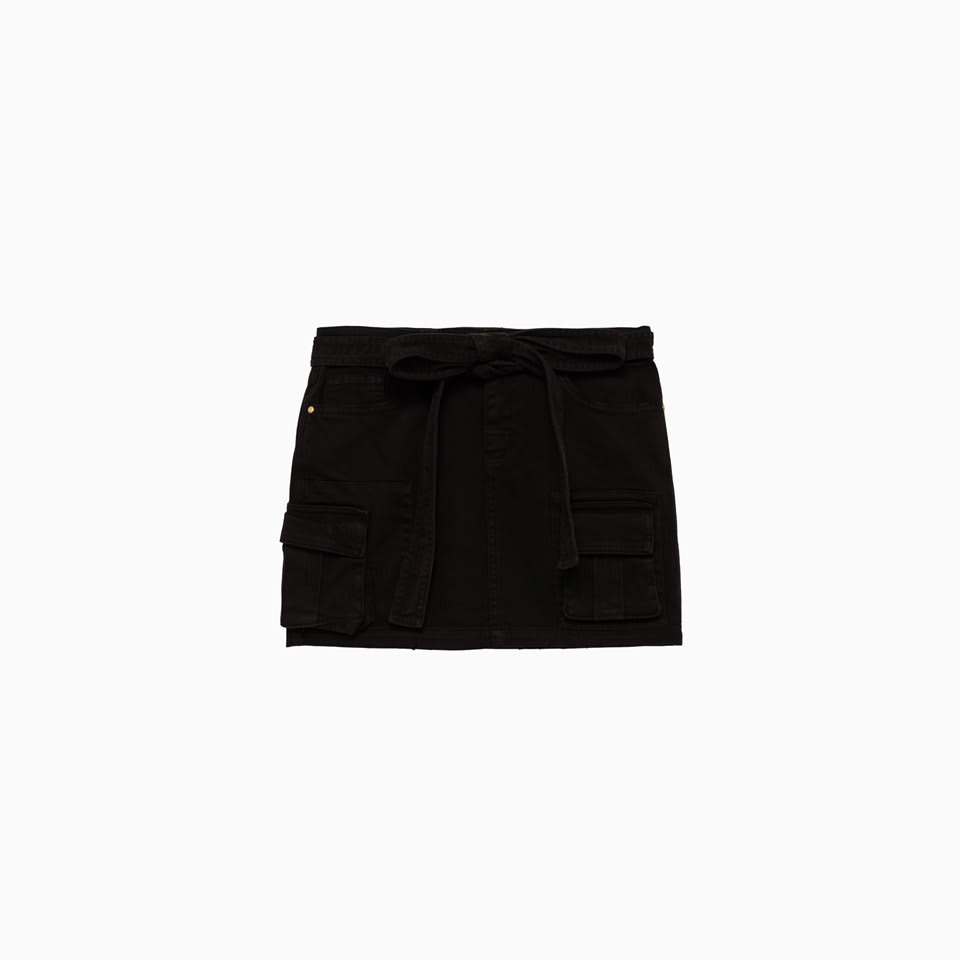 Blumarine Cotton Skirt With Belt