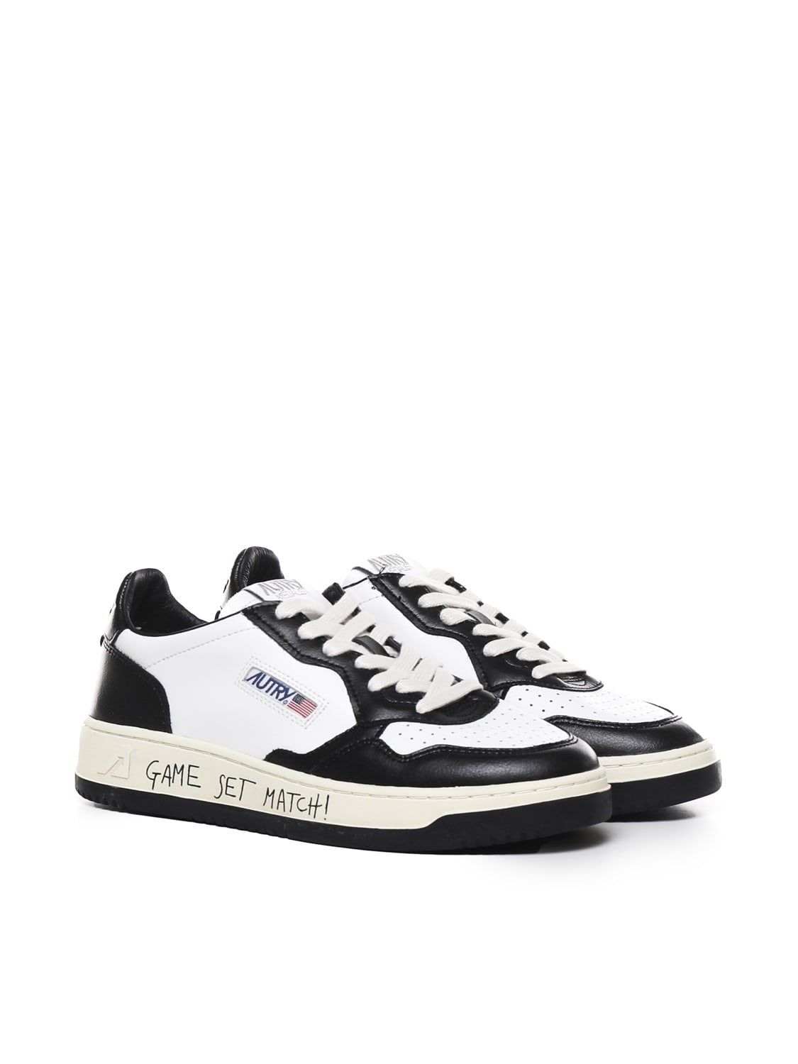 Shop Autry Sneakers Medalist Low In Black, White