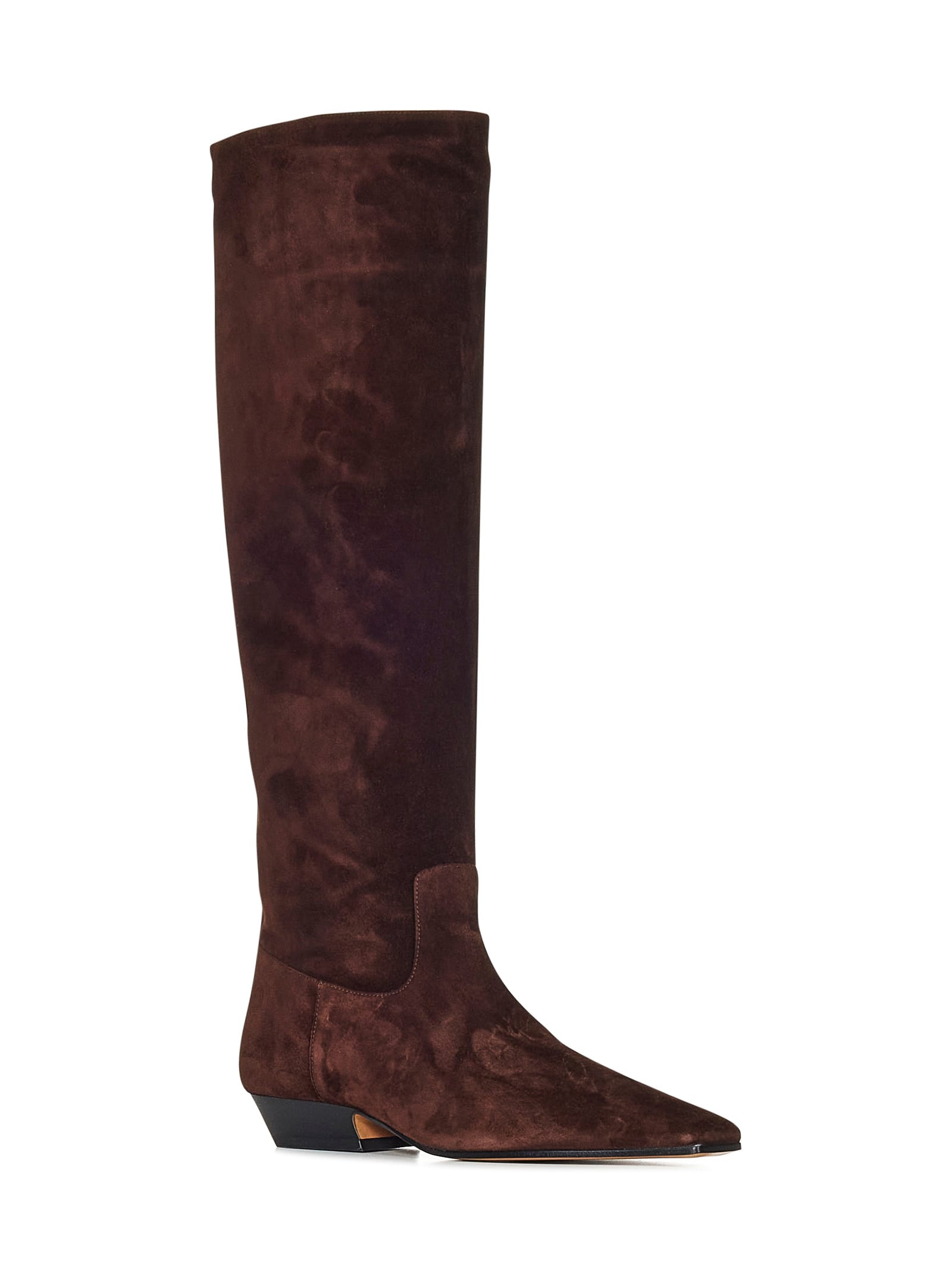 Shop Khaite Ny Marfa Boots In Brown