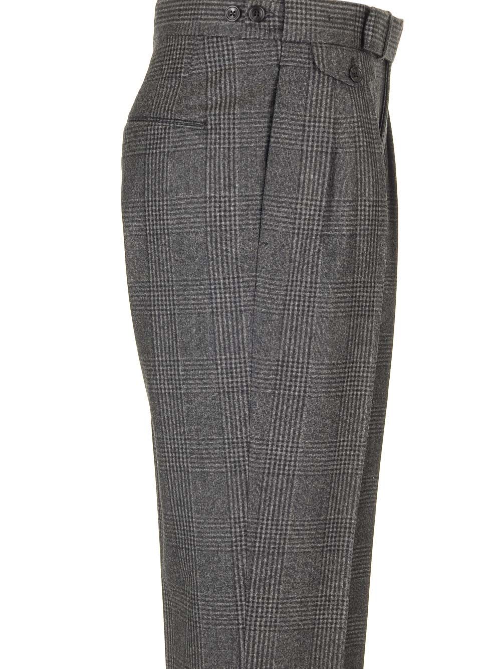 Shop Tagliatore Tweed Trousers In Grey