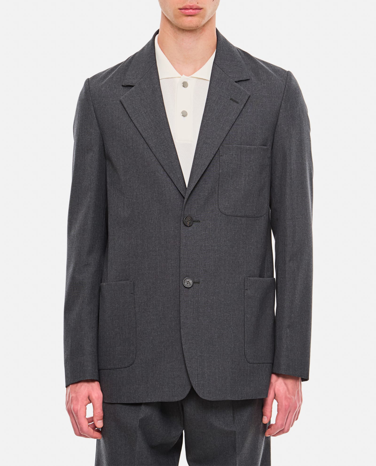 Shop Golden Goose Tailoring Jacket In Grey