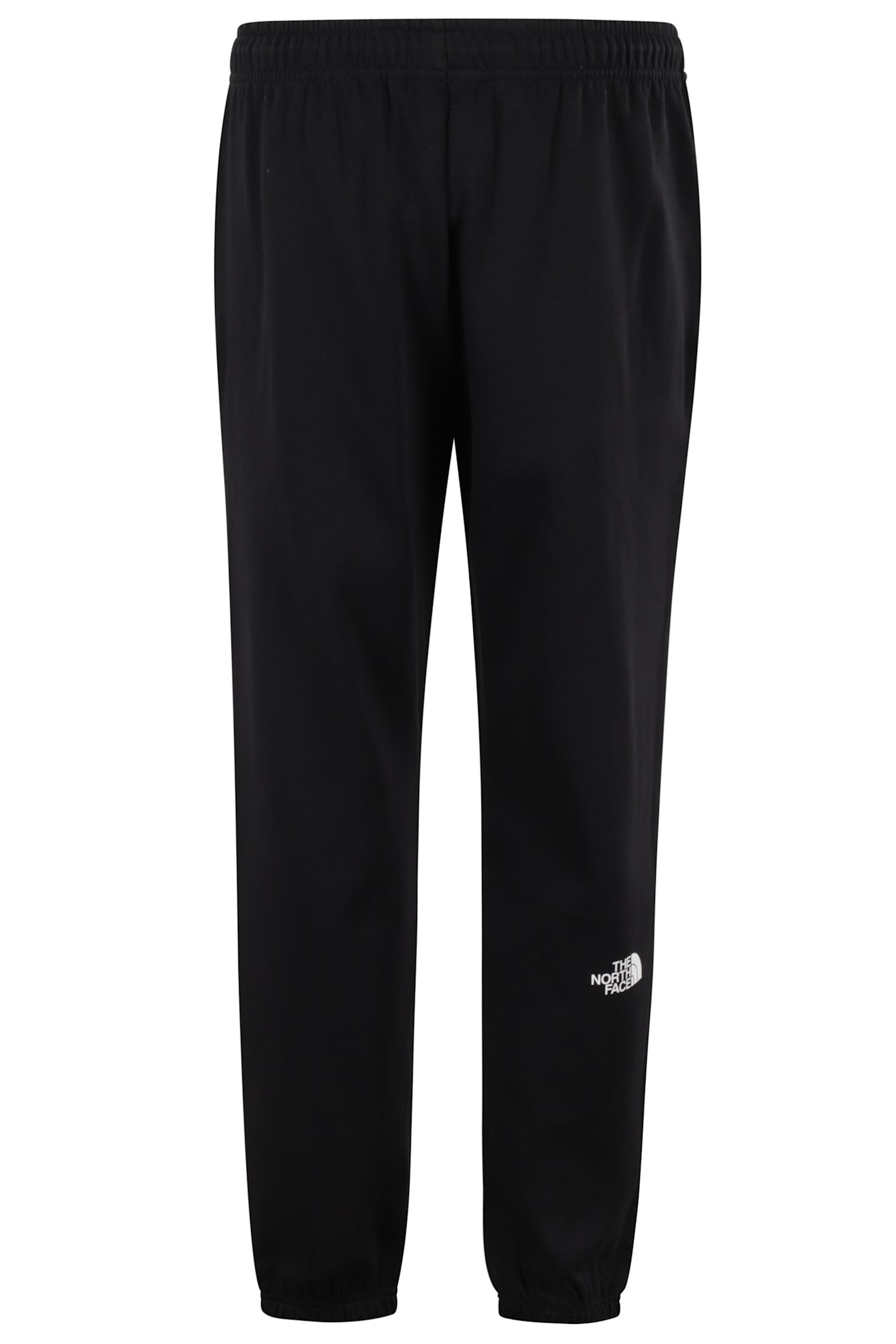 The North Face Mens Black Essential Brand-embroidery Cotton-jersey Jogging Bottoms In Black