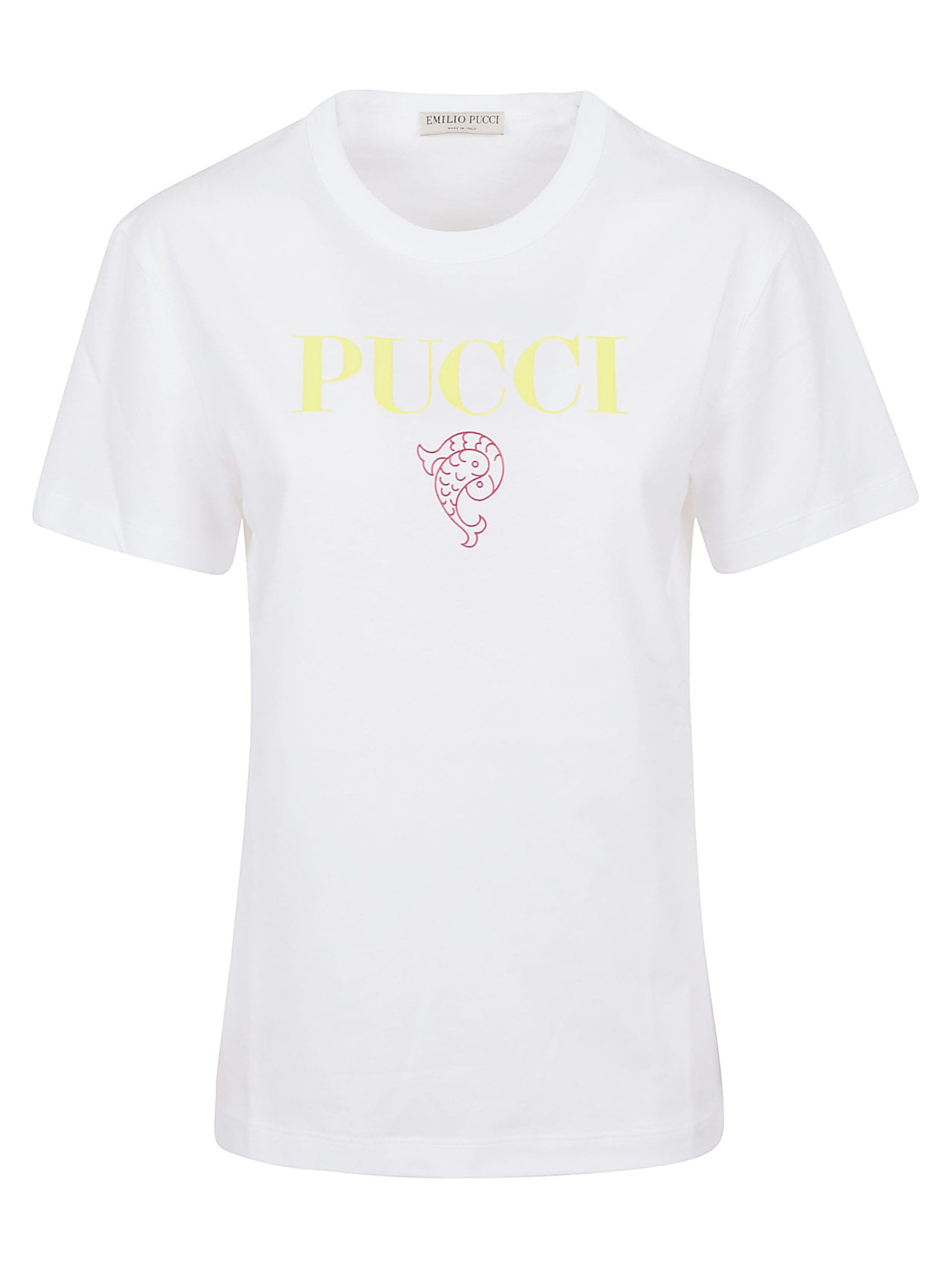 Emilio Pucci S.s. T-shirt - Cotton Jersey In White | ModeSens