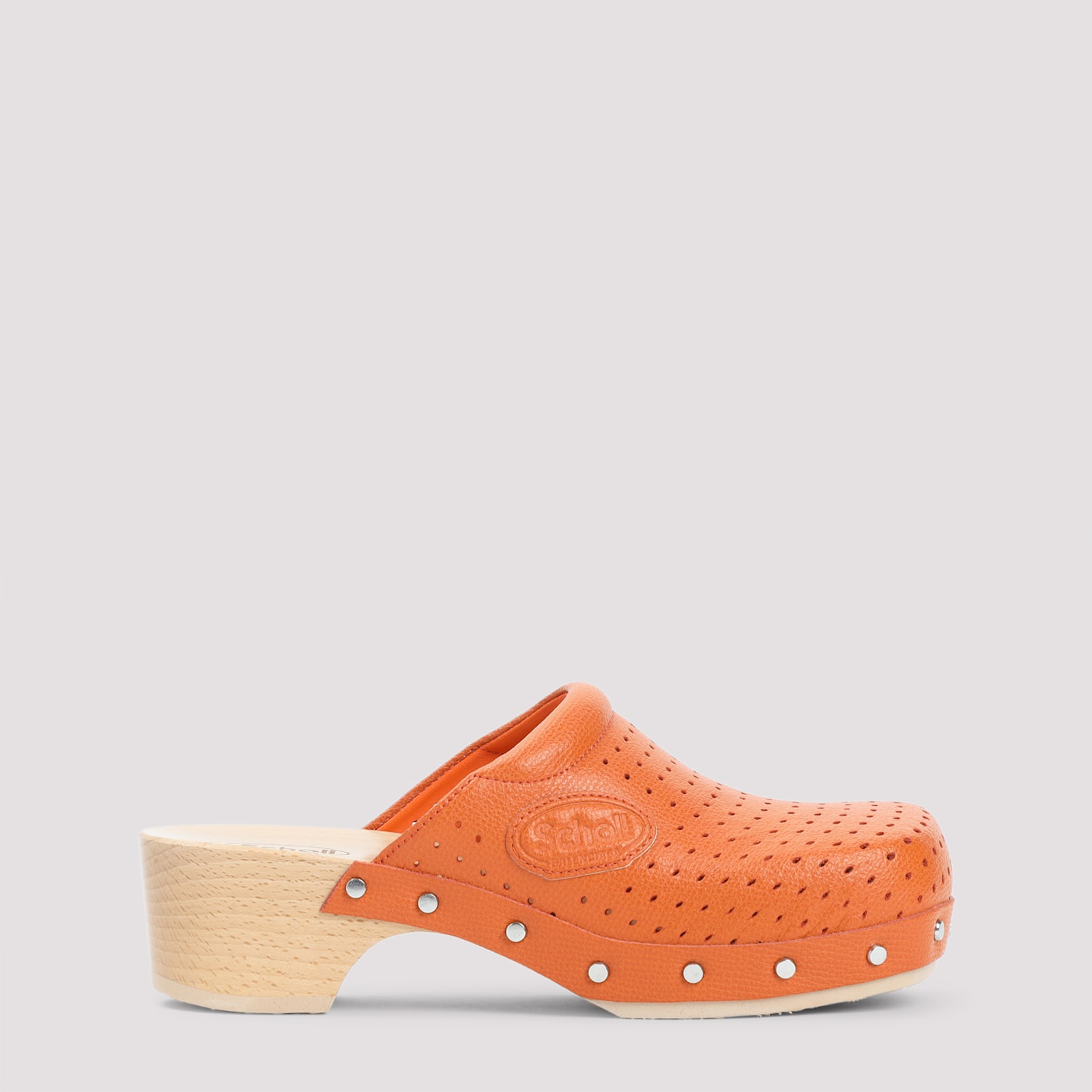 Balenciaga Scholl Clog Mule In Orange