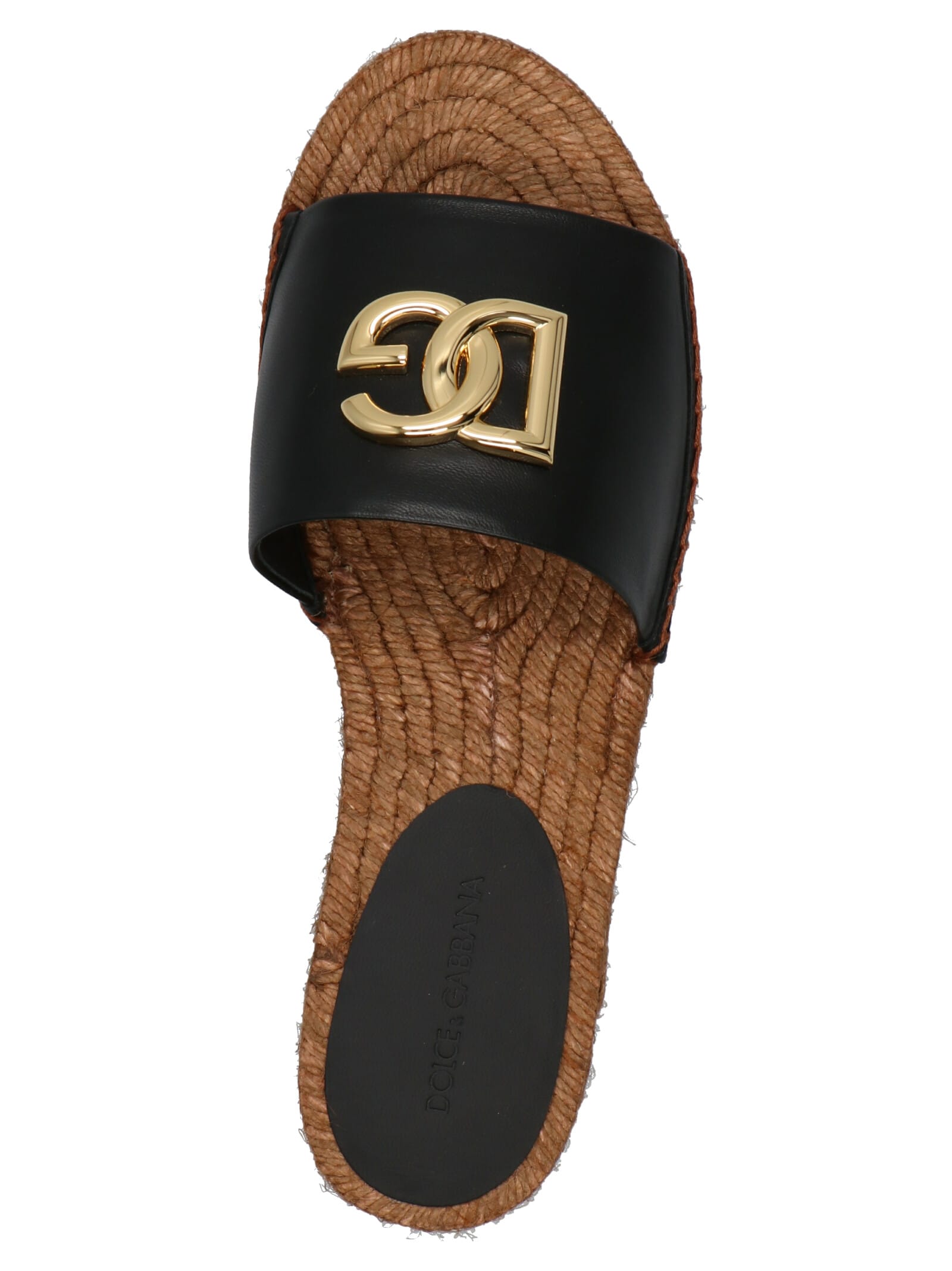 Shop Dolce & Gabbana Espadrilles Sandals In Black