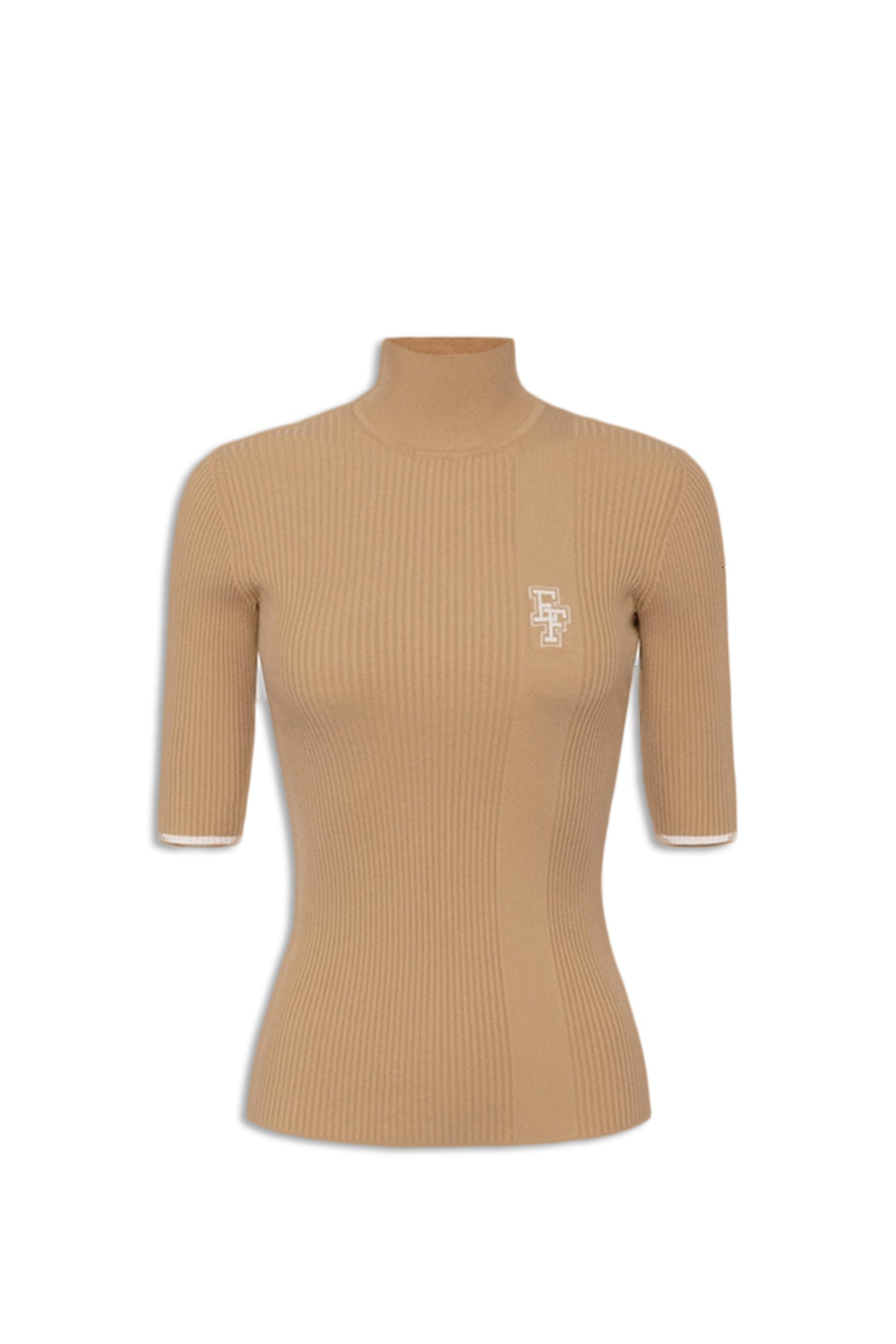 Shop Elisabetta Franchi Sweater In Camel