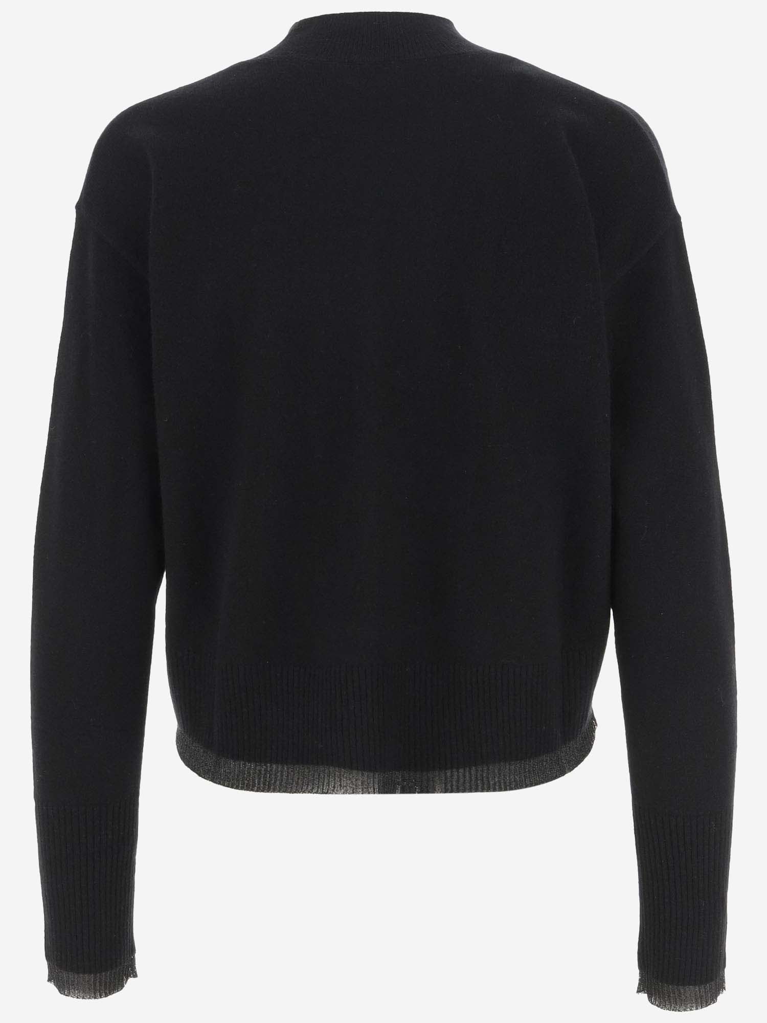 Shop Pinko Wool Blend Sweater In Black