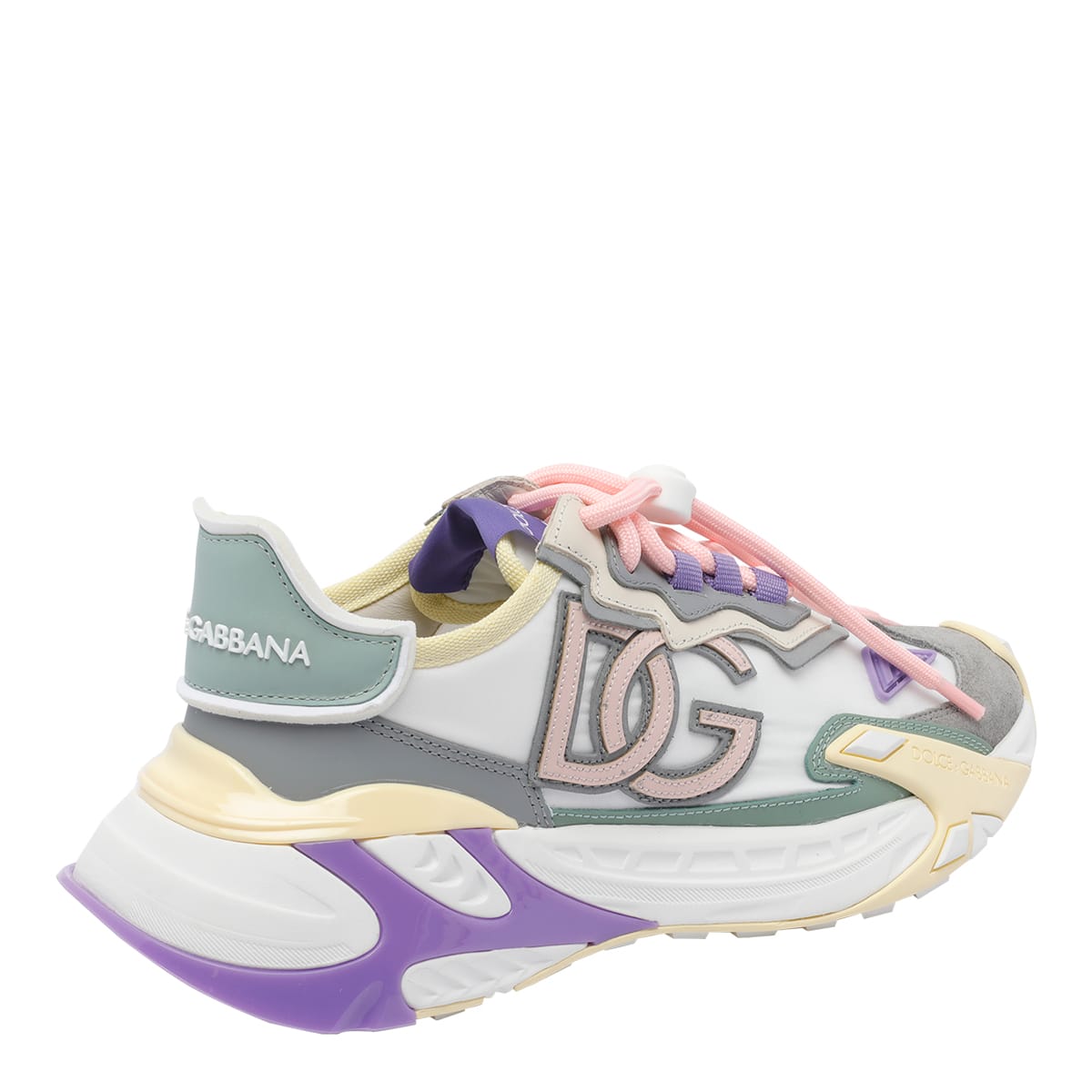 Dolce & Gabbana Logo-patch Chunky Sneakers In Multi