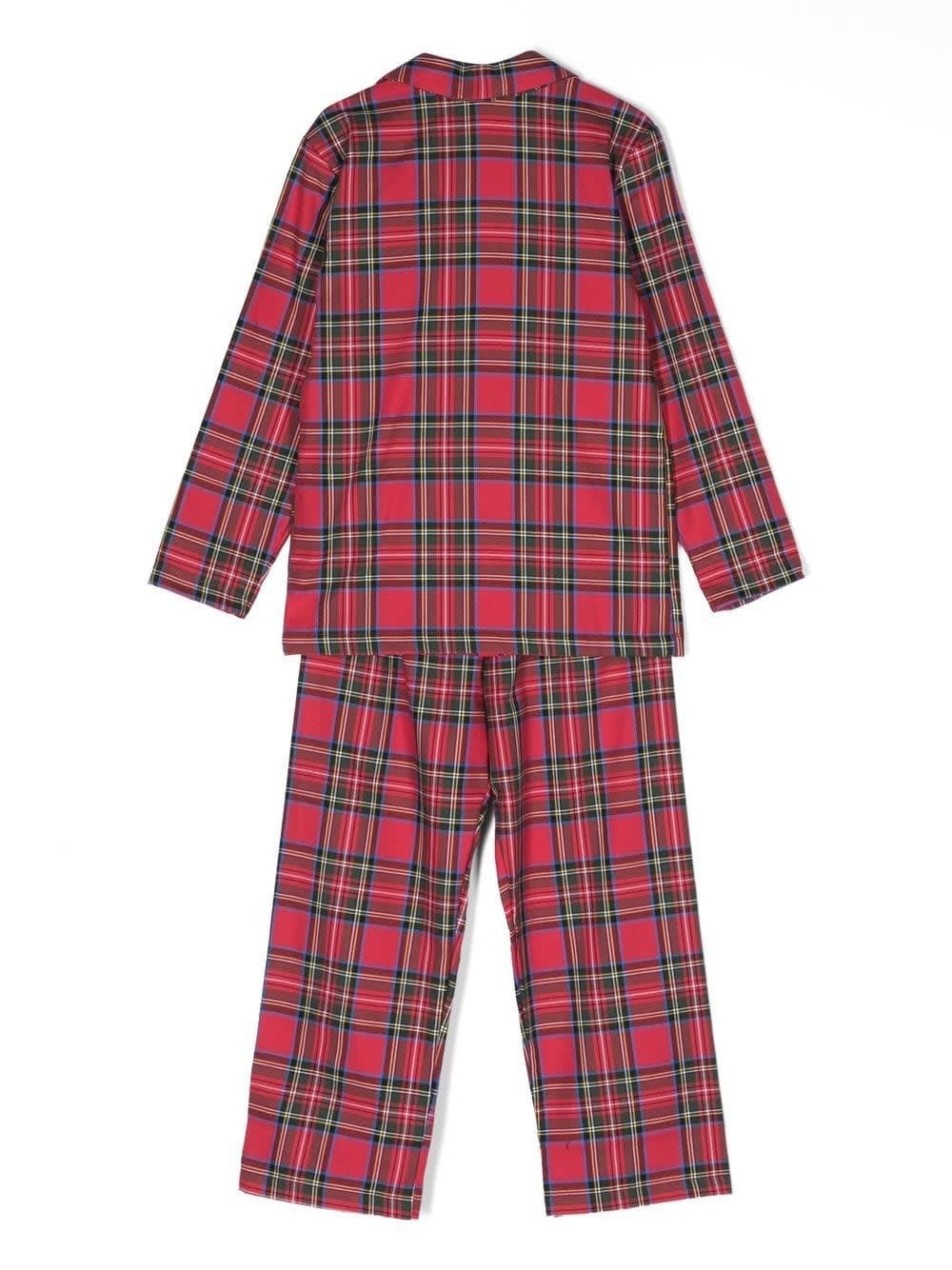 Shop La Perla Tartan Long-sleeve Pyjamas In Red