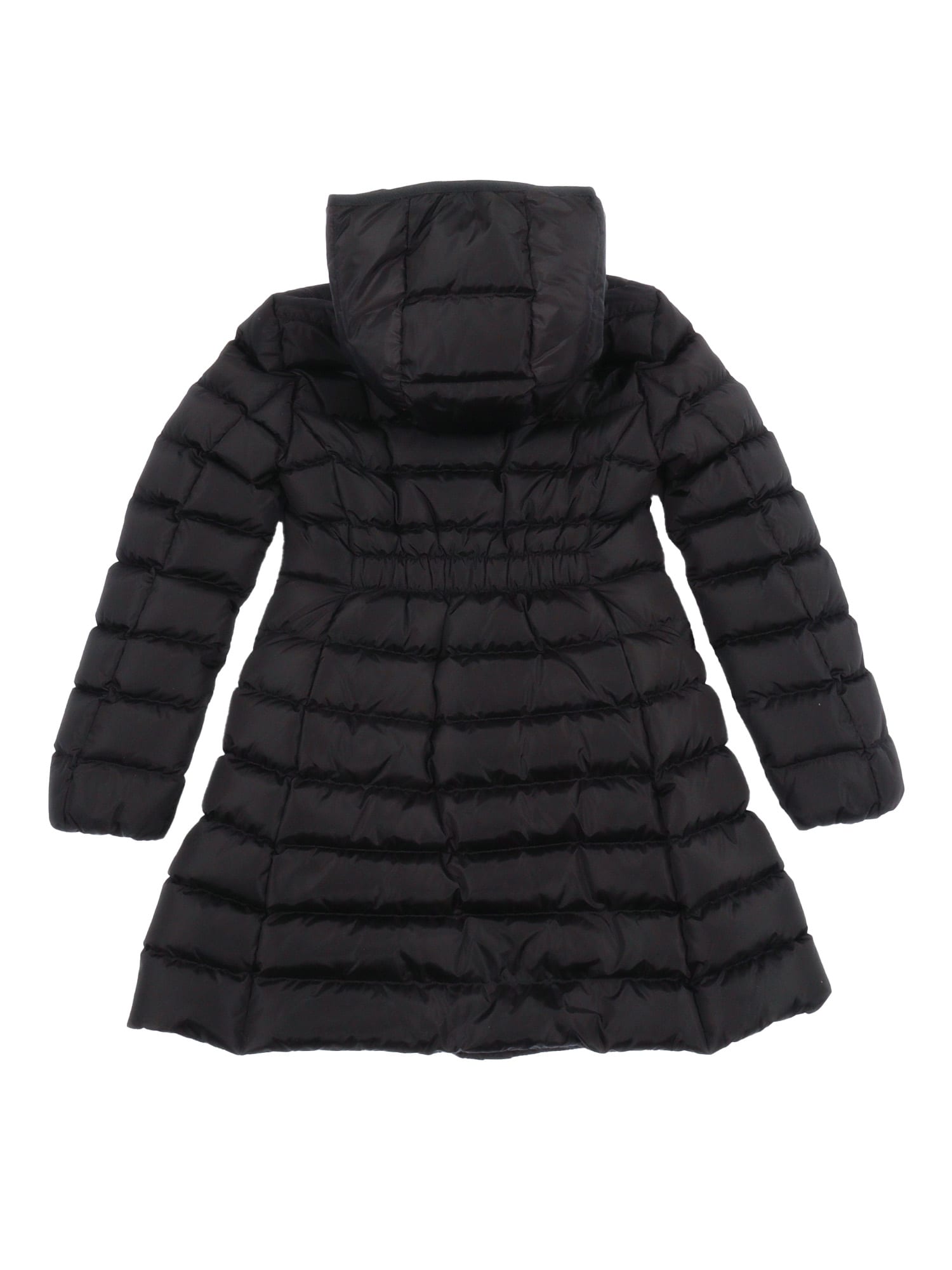 Moncler Charpal Long Coat In Black