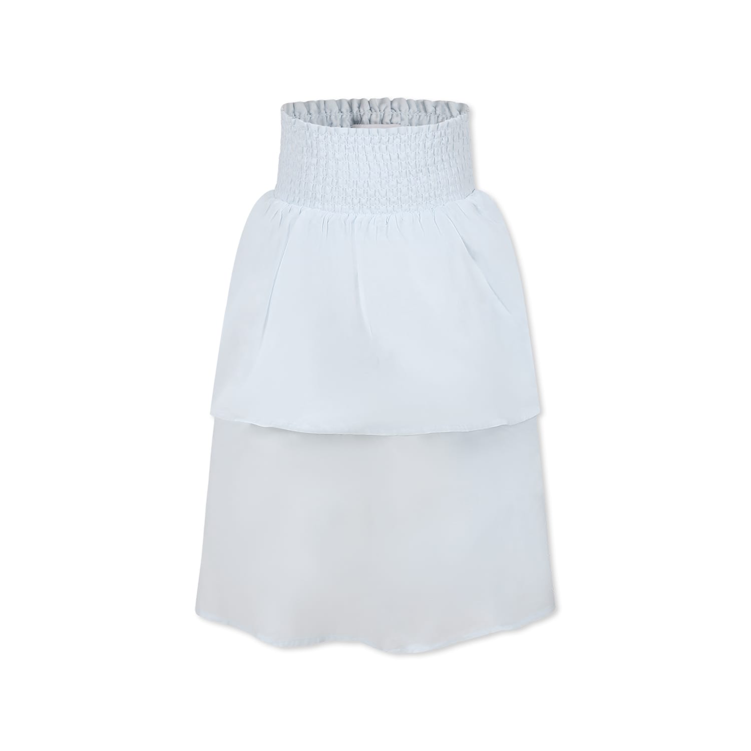 Molo Light Blue Skirt For Girl In Light Blue