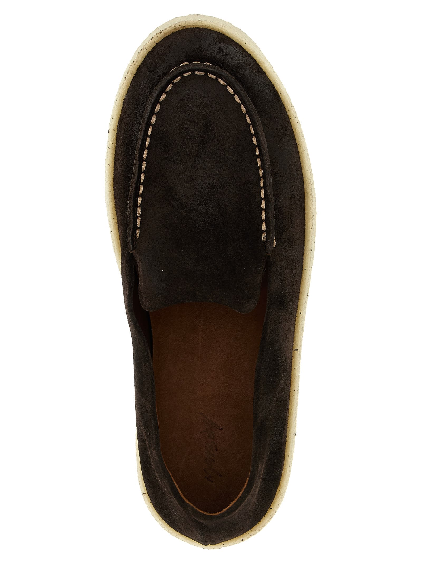 Marsèll Cassablocco Reversed Leather Loafers In Brown