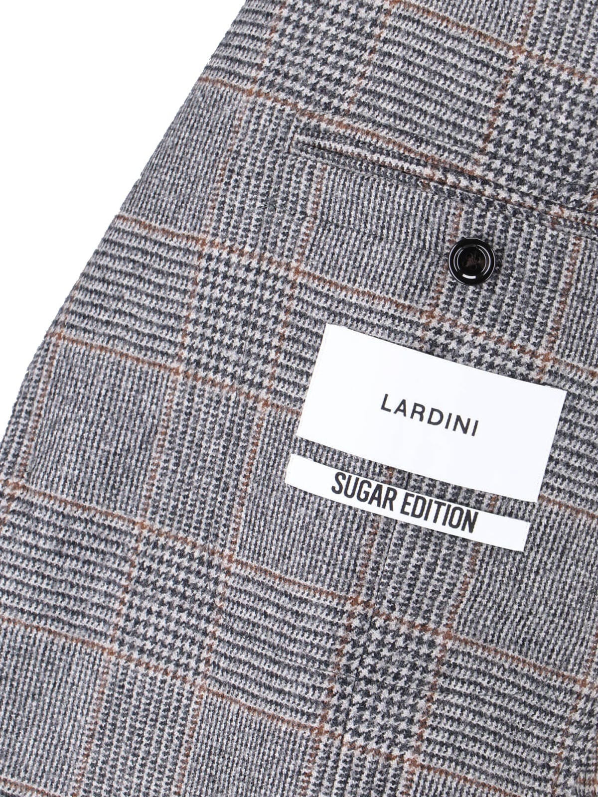 Lardini Check Pattern Front Pockets Long Sleeves In Gold