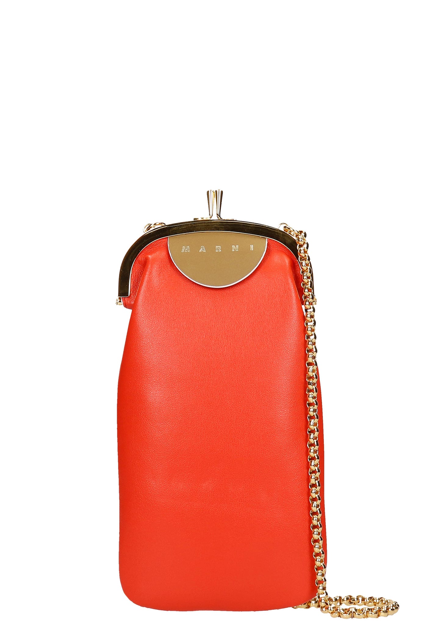 Marni Shoulder Bag In Red Leather