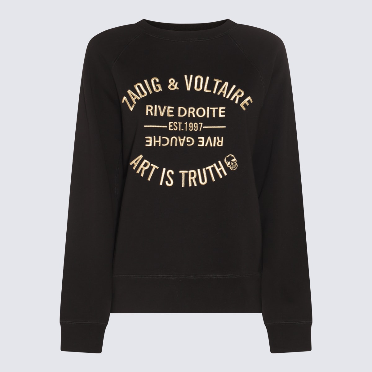 Shop Zadig &amp; Voltaire Noir Cotton Sweatshirt In Black