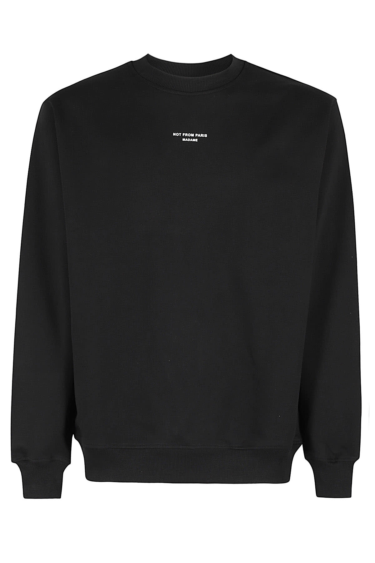 Shop Drôle De Monsieur Le Sweatshirt Slogan Classique In Bl Black