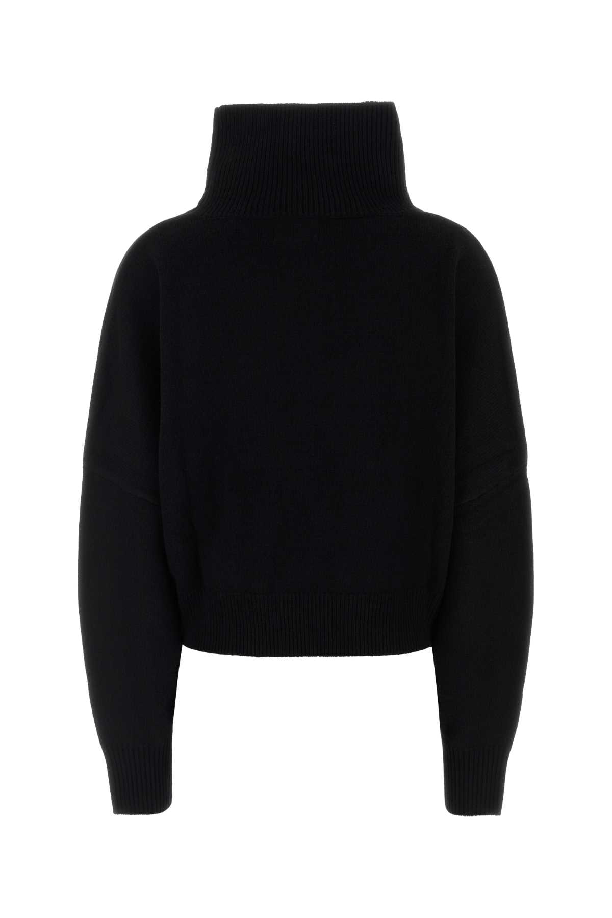 Loulou Studio Loulou Loulou De Saison Luke Wool-cashmere Stand Collar Sweater In Black