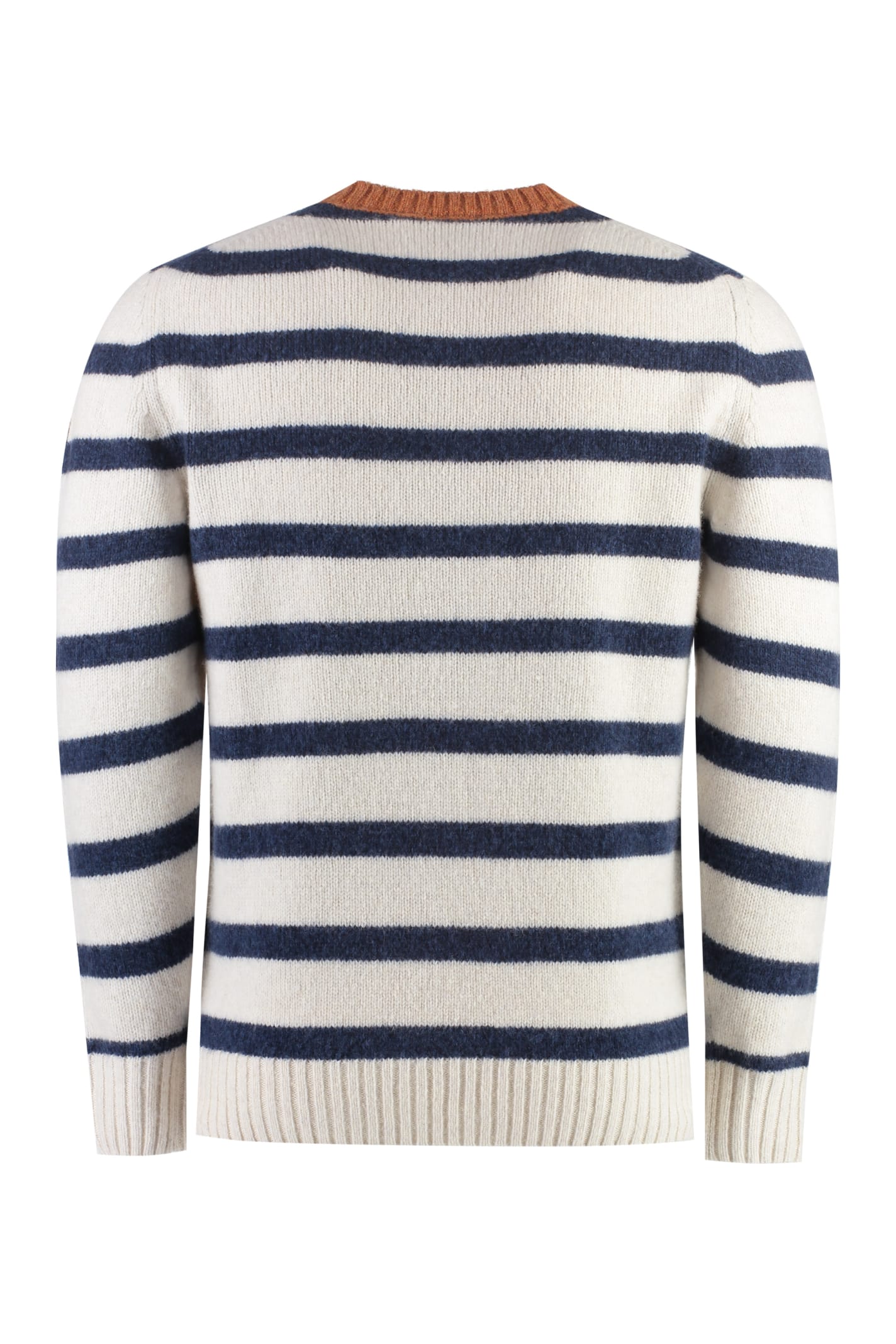 Paul&amp;shark Wool-blend Crew-neck Sweater In Ivory