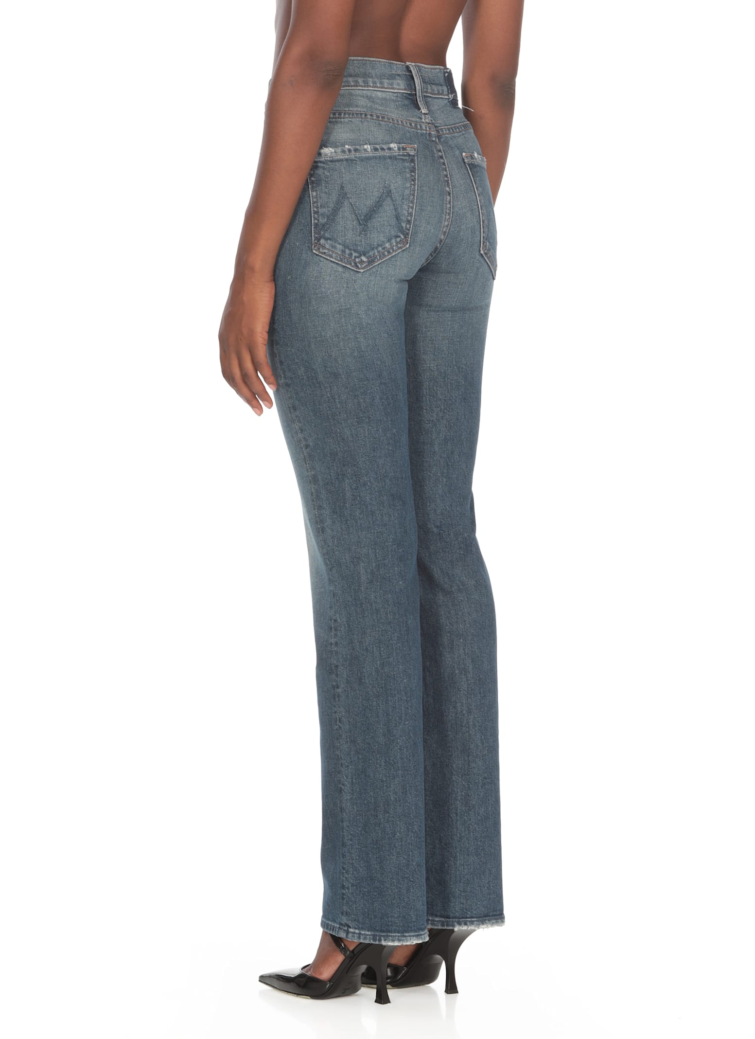 Shop Mother The Kick It Jeans In Blue