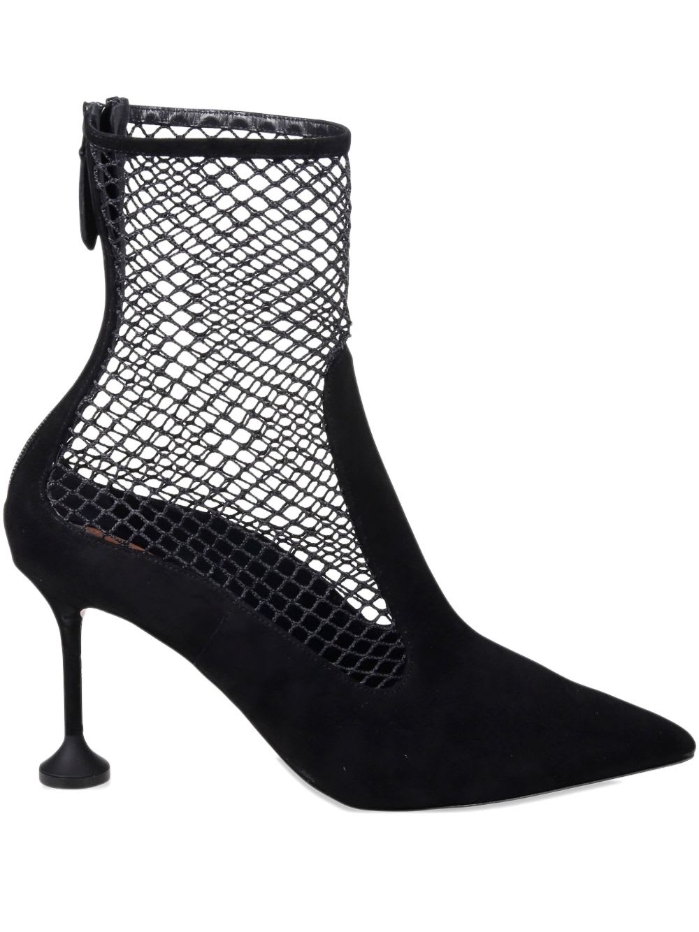 Aquazzura Mesh Ankle Bootie 85 In Black