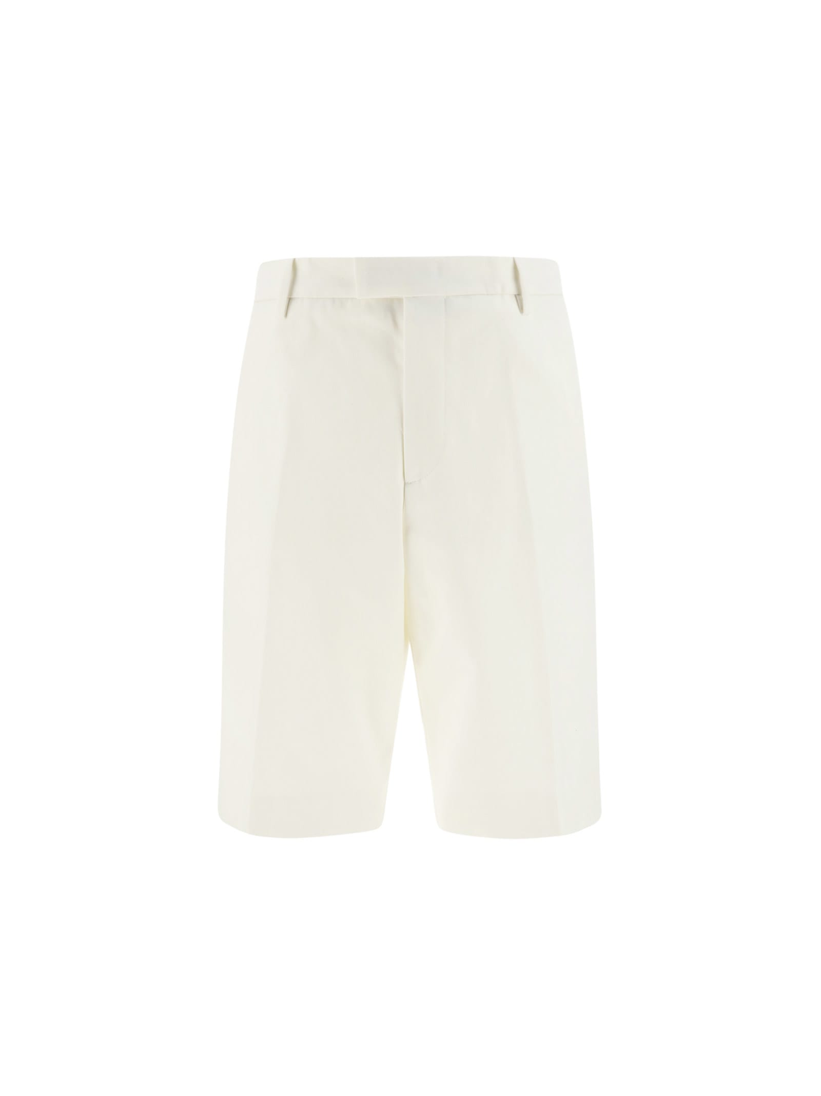 Shop Alexander Mcqueen Baggy Shorts In White