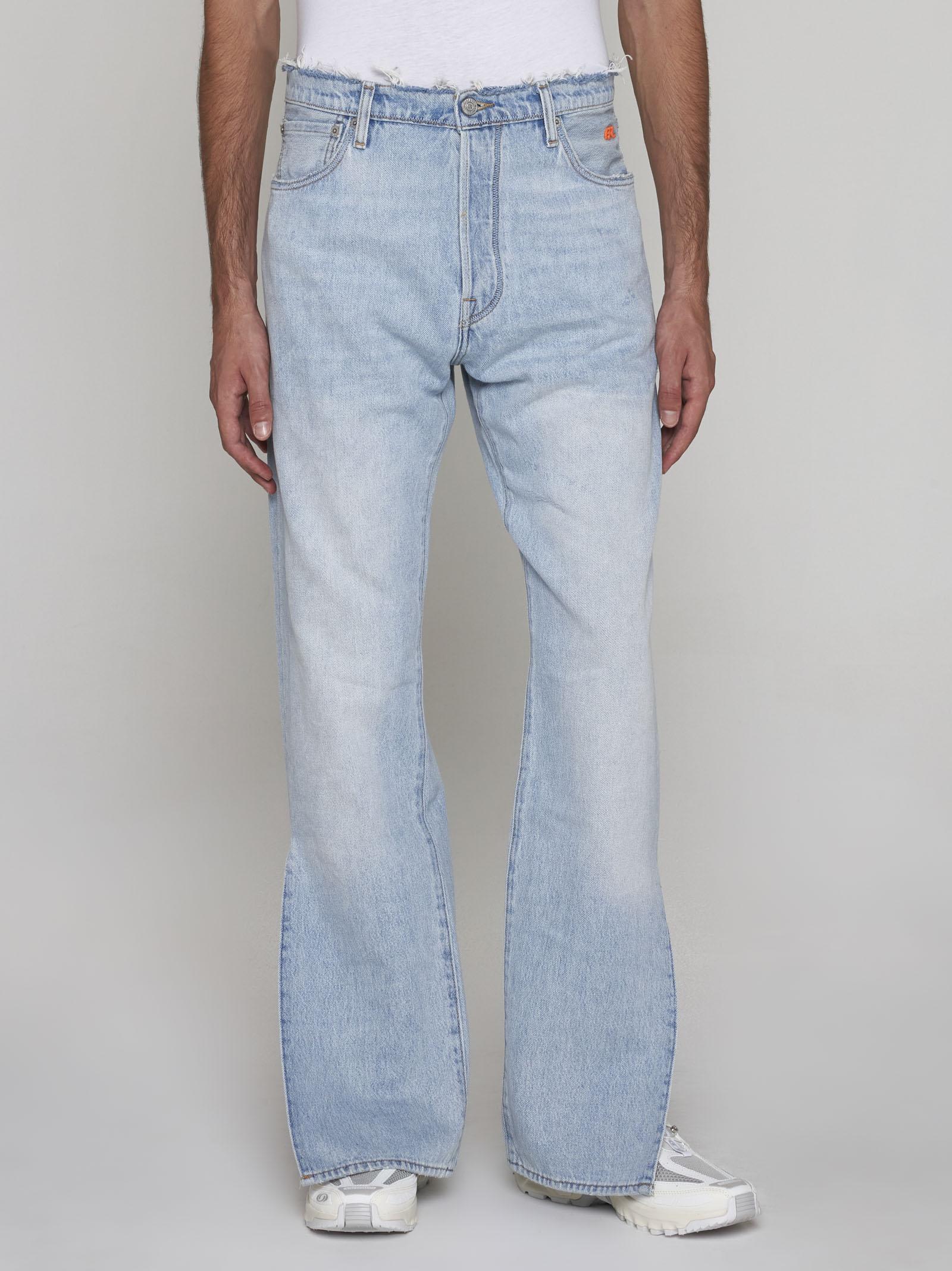 Shop Erl X Levis 501 Jeans In Blue