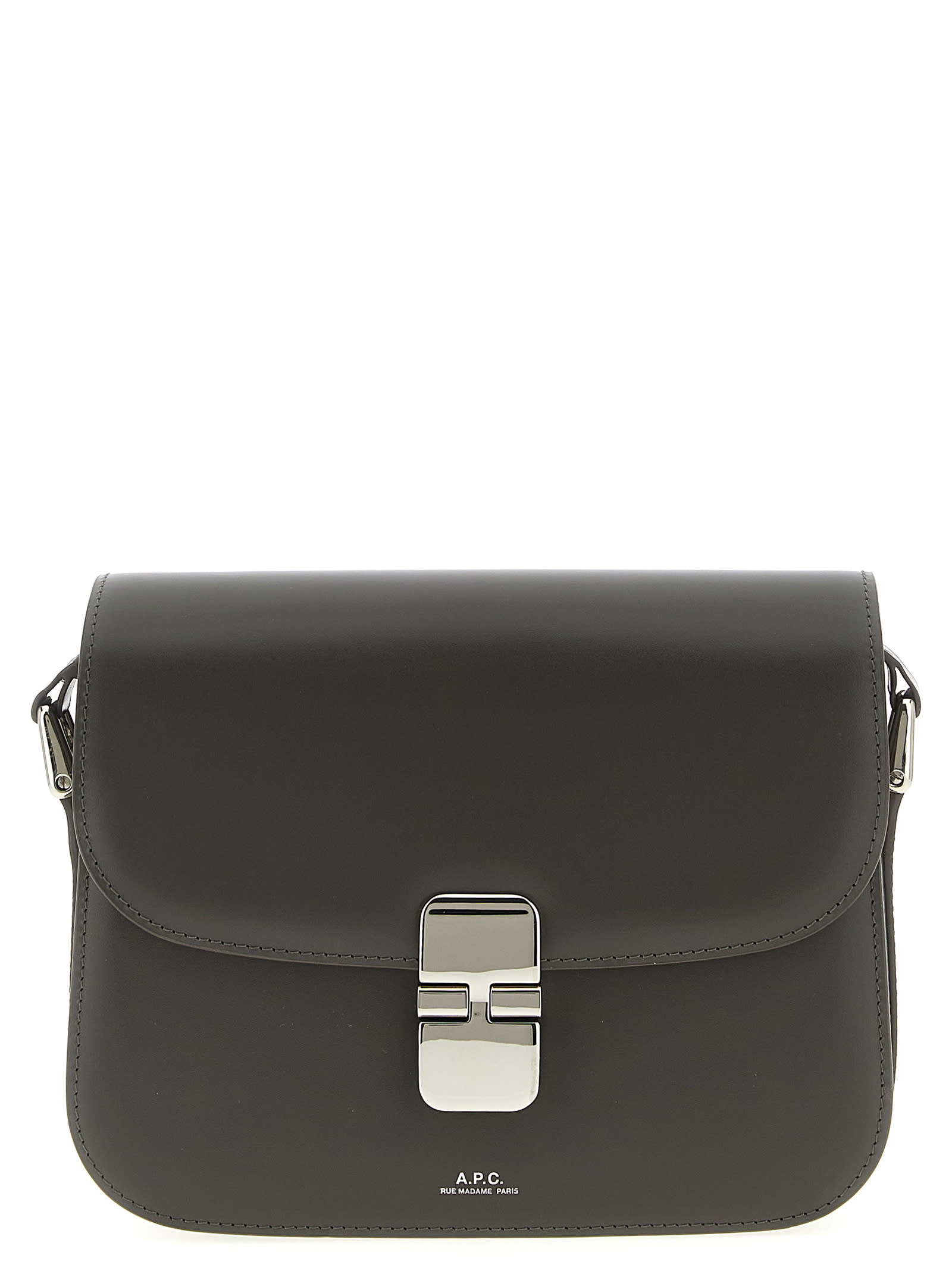 Apc Small Grace Shoulder Bag With Adjustable Strap In Gray