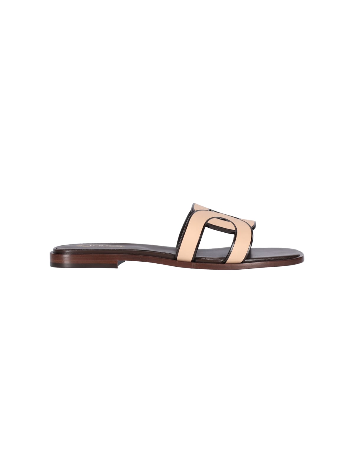 Shop Tod's Flat Sandals In Pink