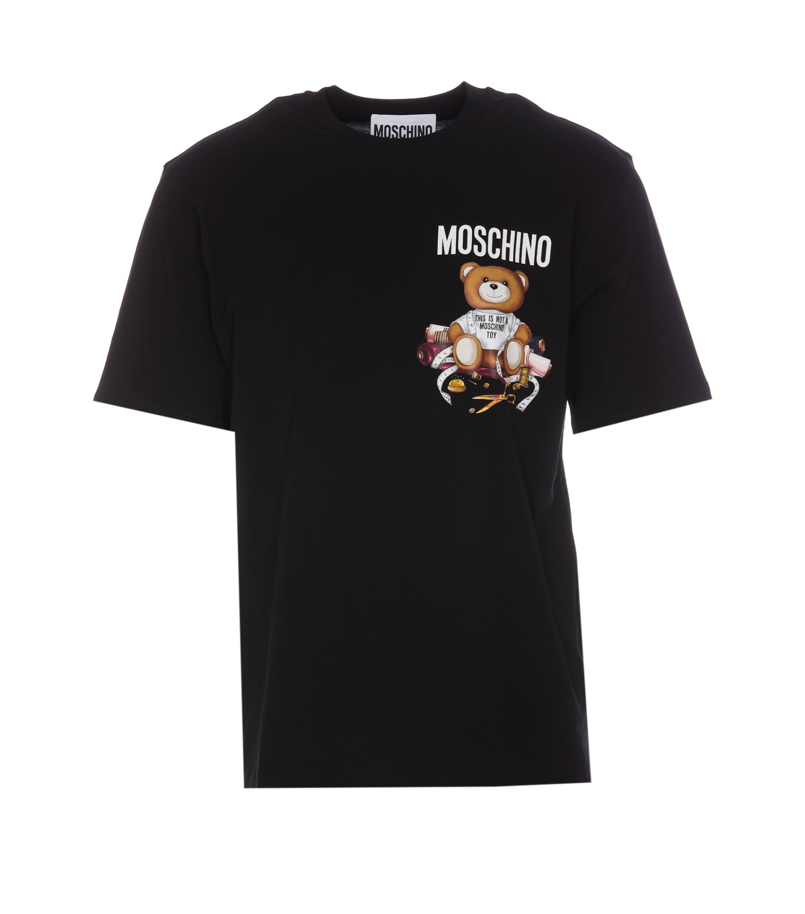 Shop Moschino Sartorial Teddy Bear T-shirt In Black