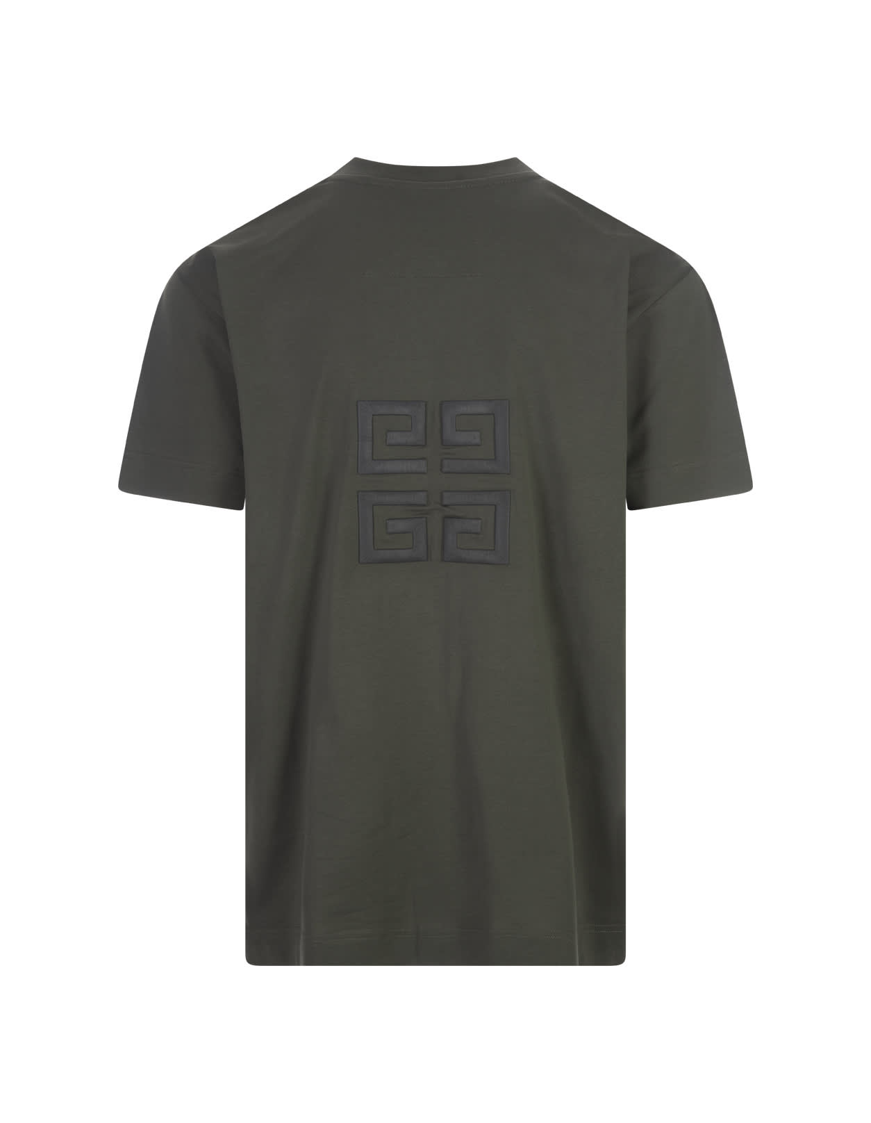 Shop Givenchy 4g Oversized T-shirt In Grey Green Cotton