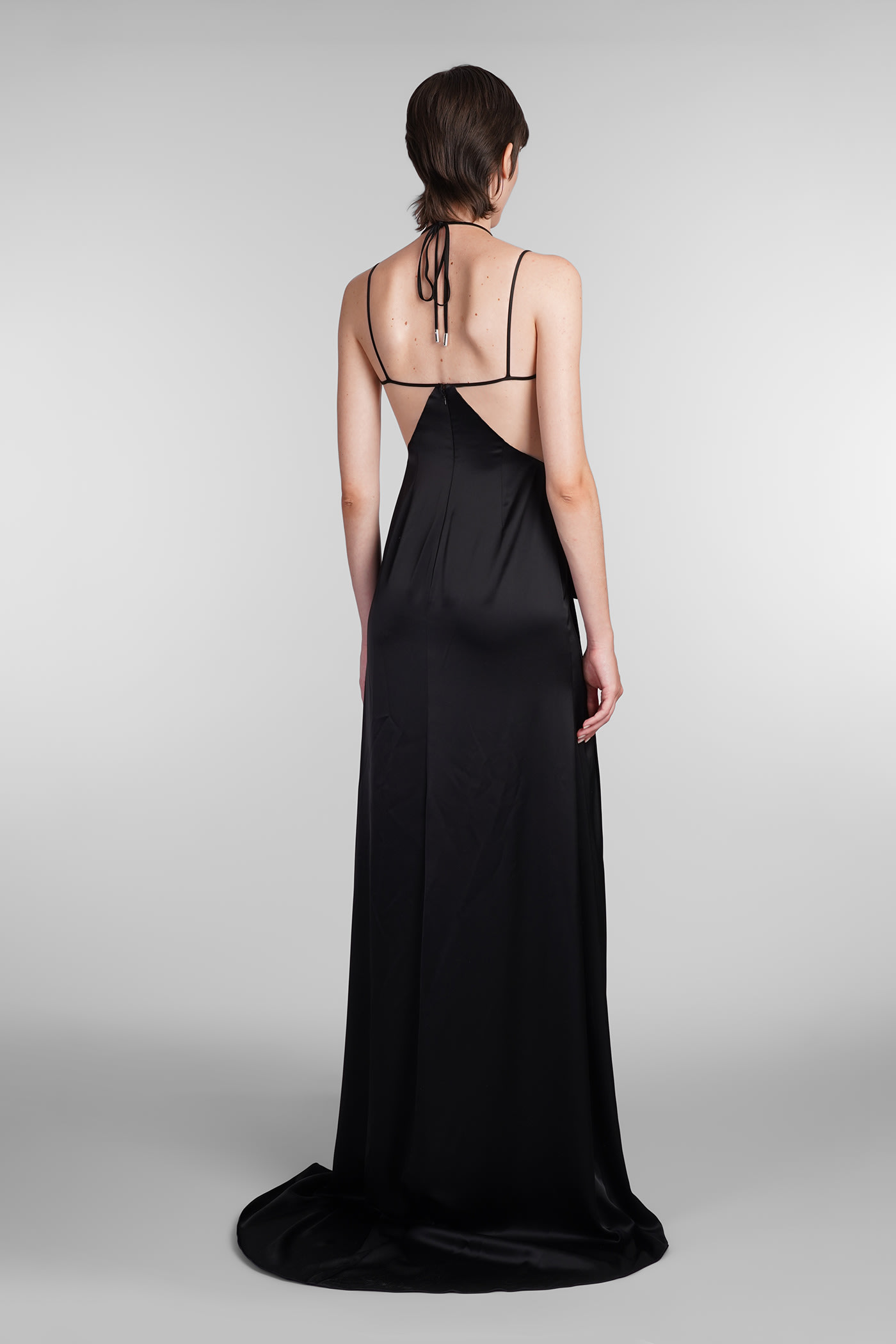 Shop David Koma Dress In Black Triacetate