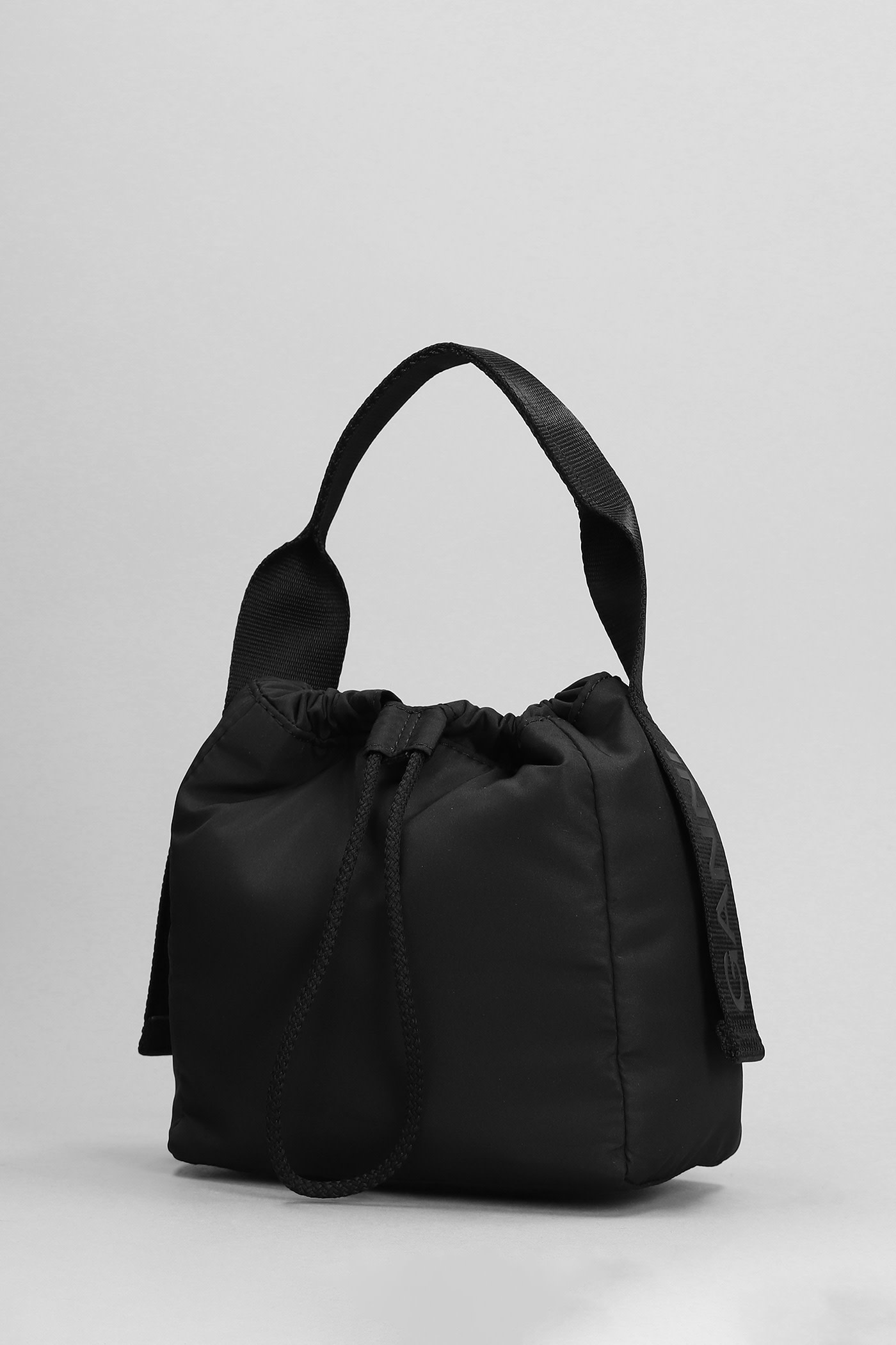 Shop Ganni Hand Bag In Black Polyester