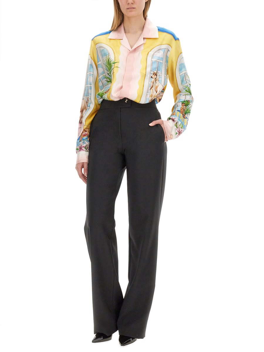 Shop Casablanca Printed Shirt In Multicolour