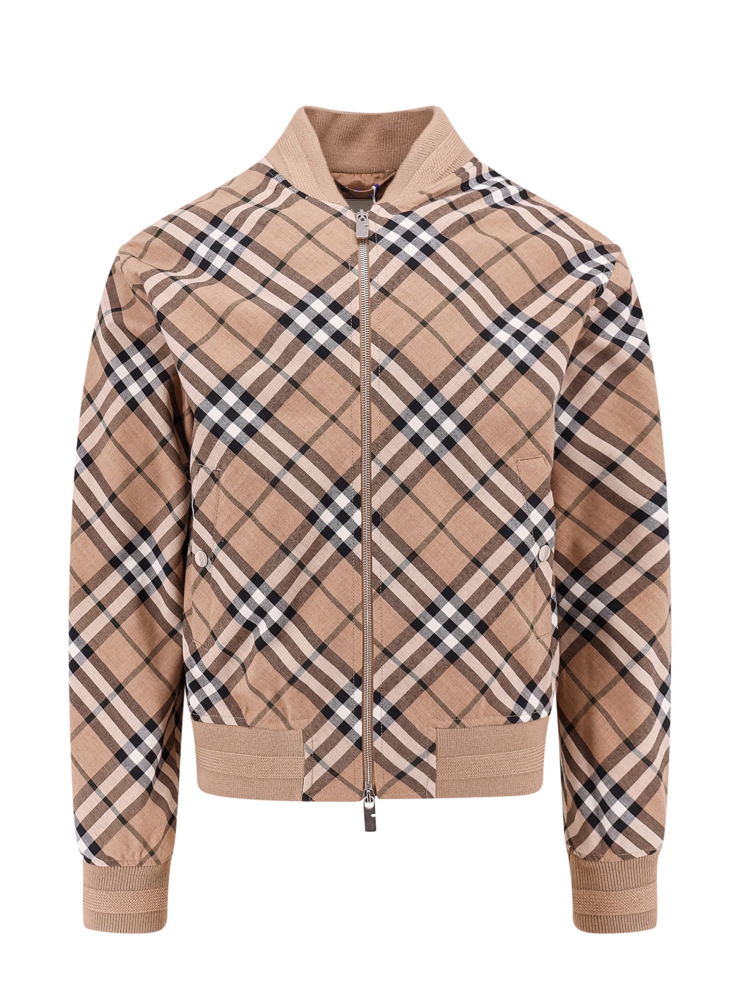 Shop Burberry Jacket In Beige